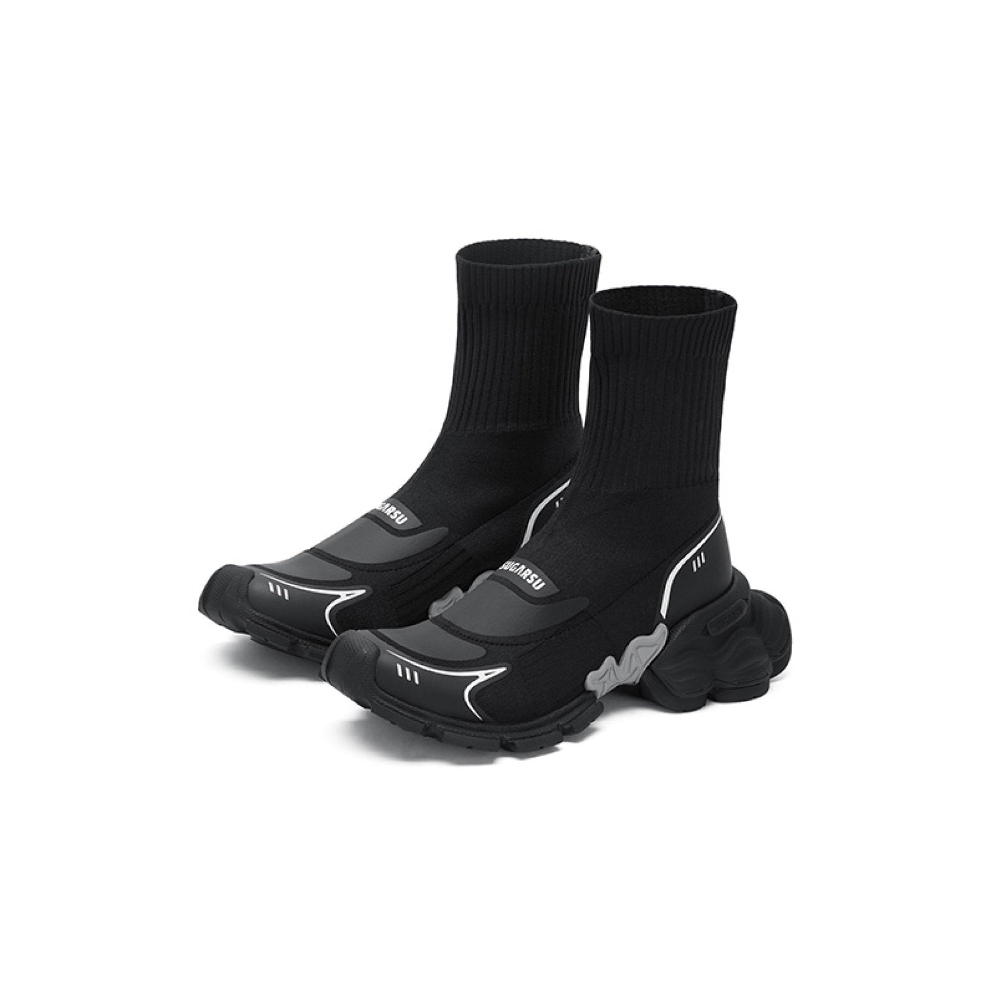 Sugar Su Butterfly Sole Flying Socks Boots Black | MADAX