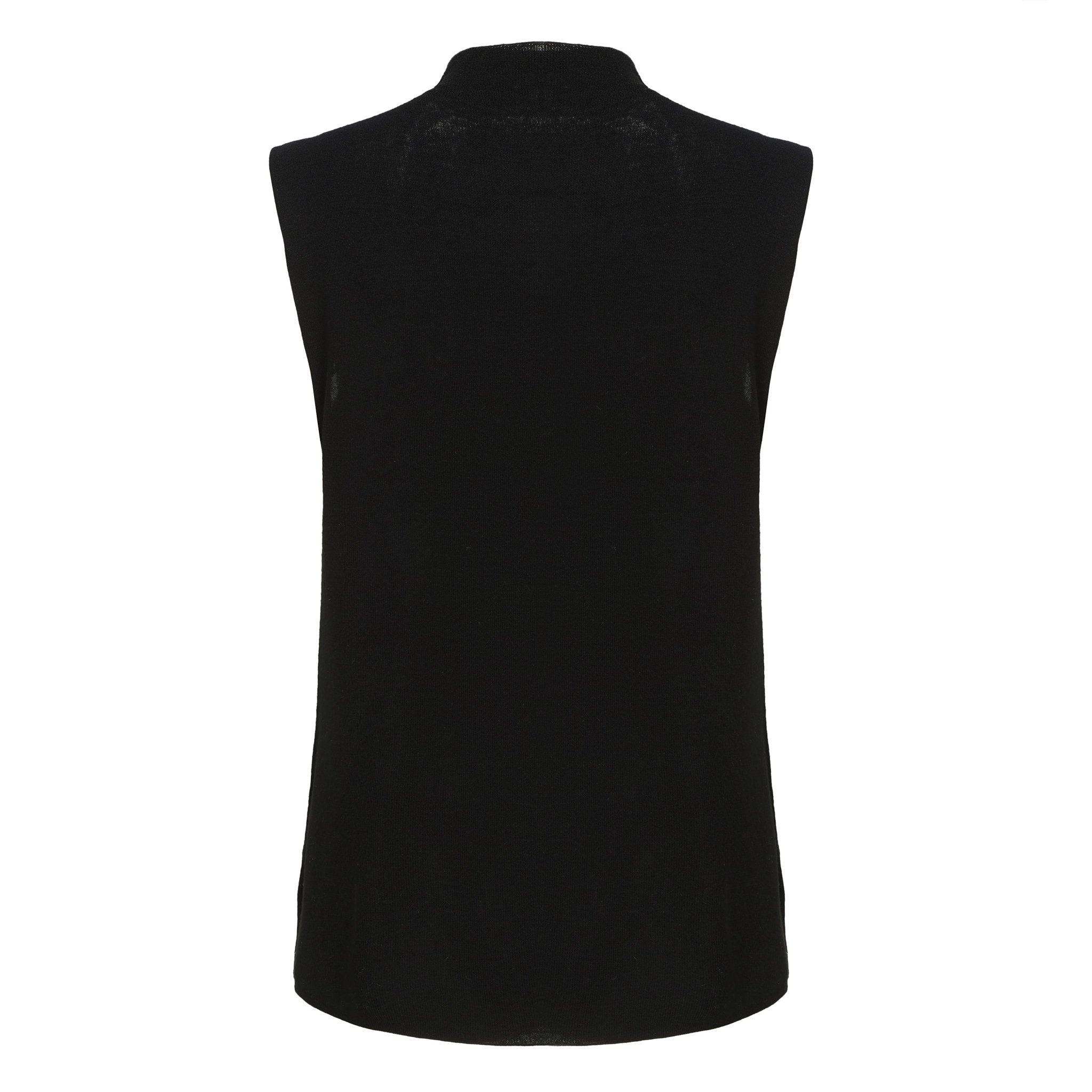 ARTE PURA Butterfly Wool Knitted Vest In Black | MADA IN CHINA