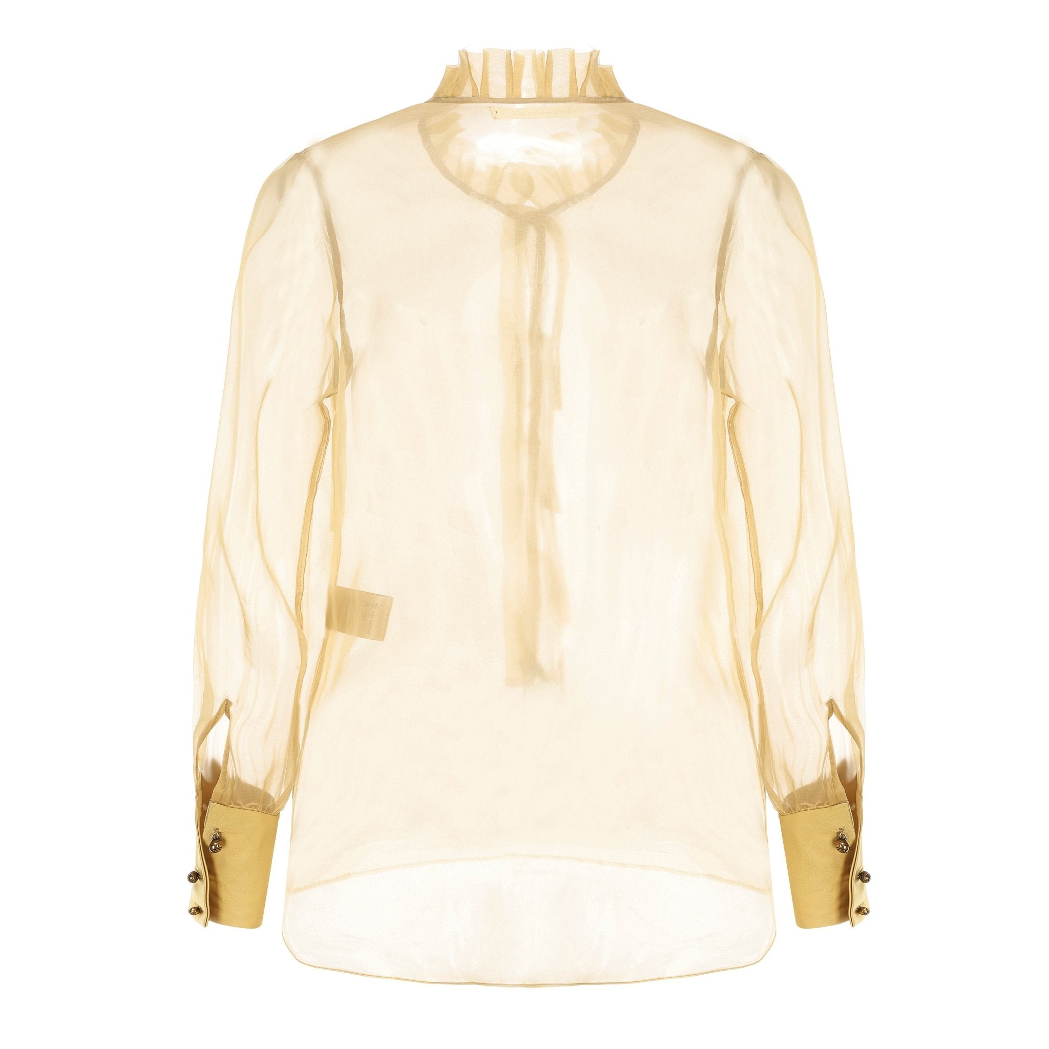 EtheClouds Button - down Sheer Silk Shirt | MADA IN CHINA