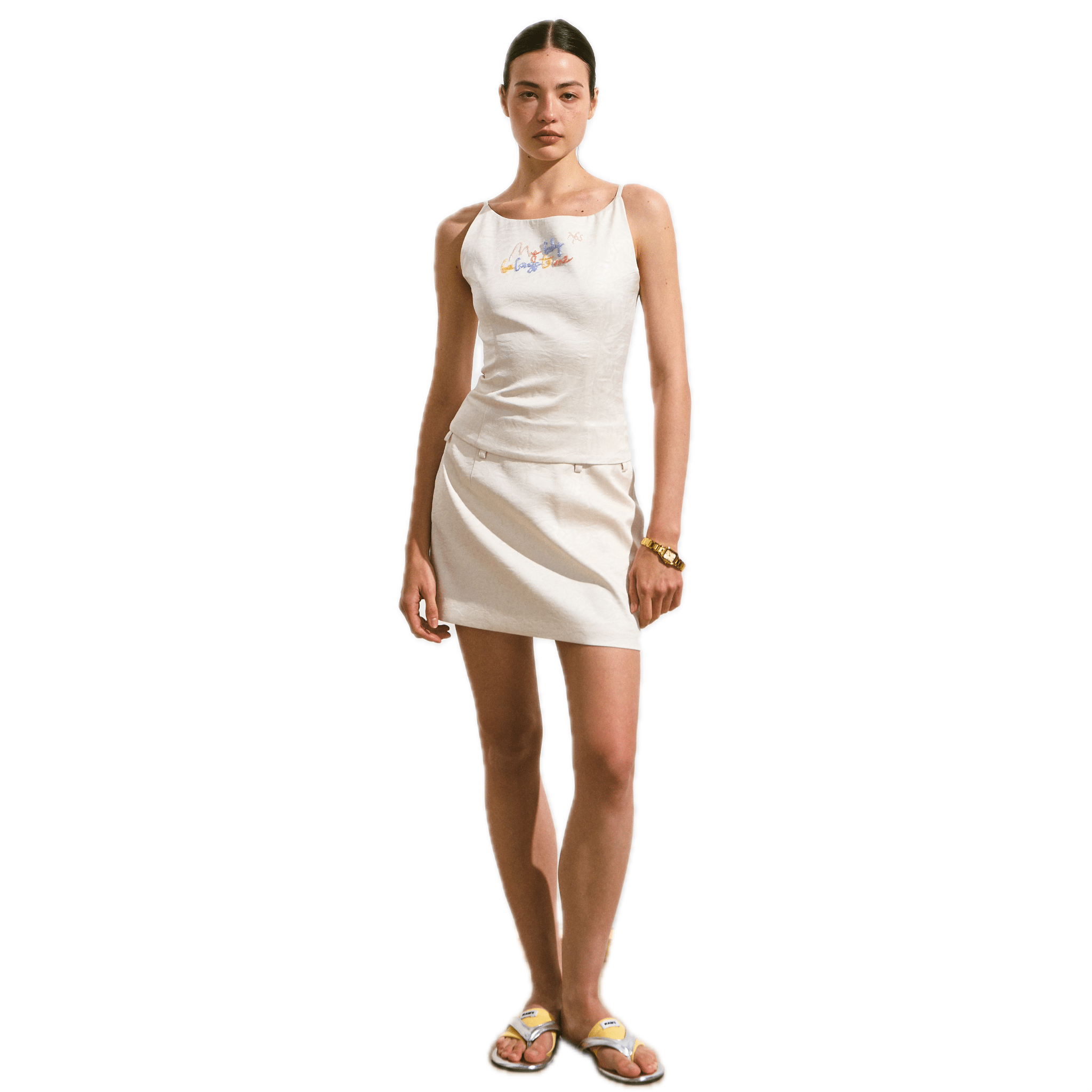 NAWS Candy Holiday Dress in White | MADAX