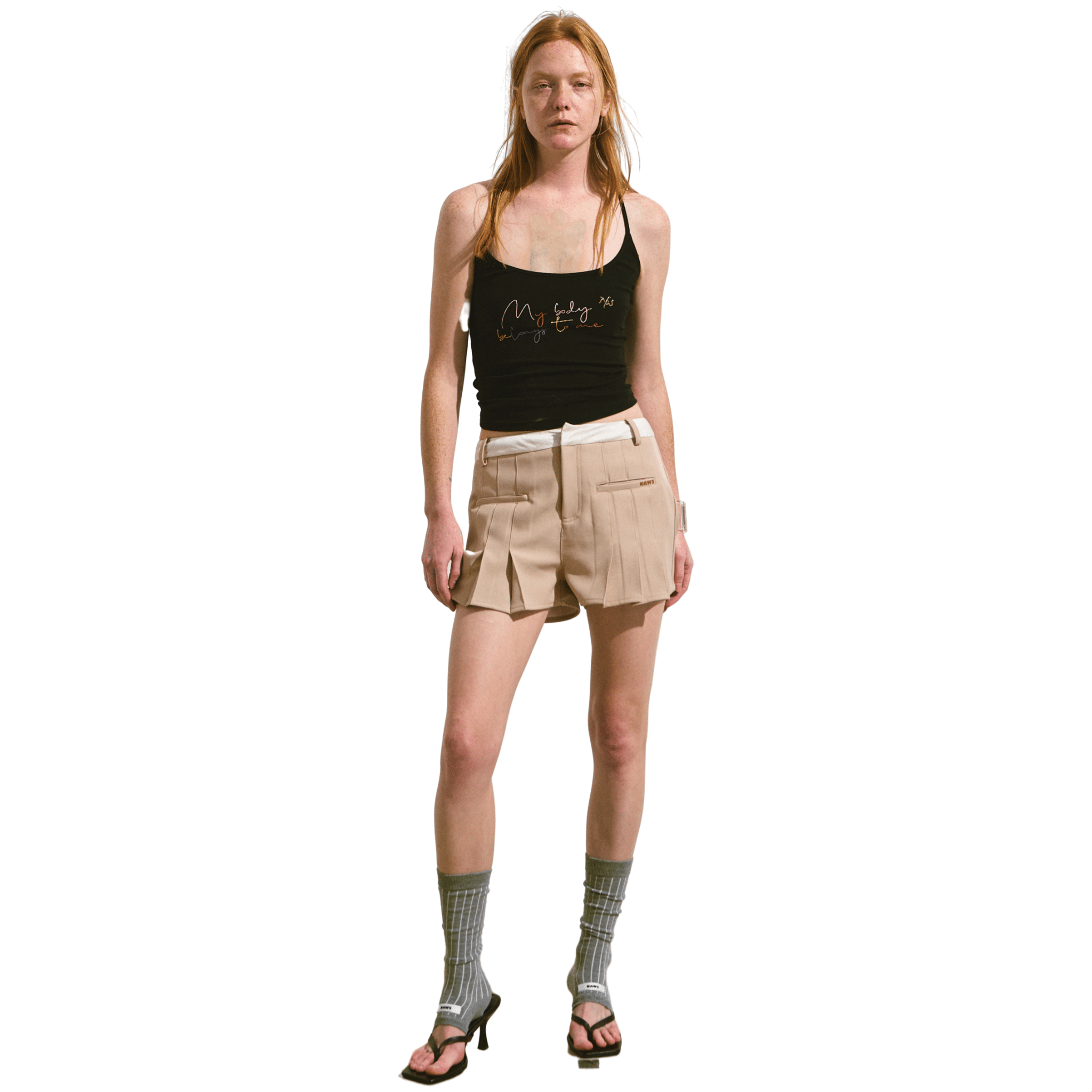 NAWS Candy Shorts in Mocha Yellow | MADAX