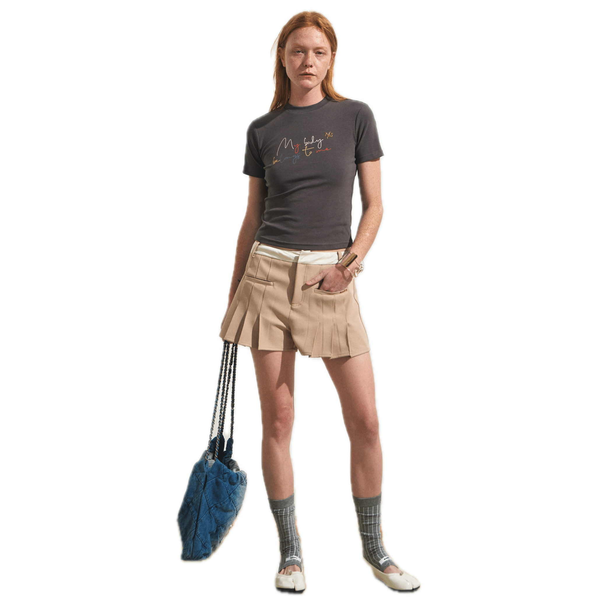 NAWS Candy Slim Tee in Gray | MADAX