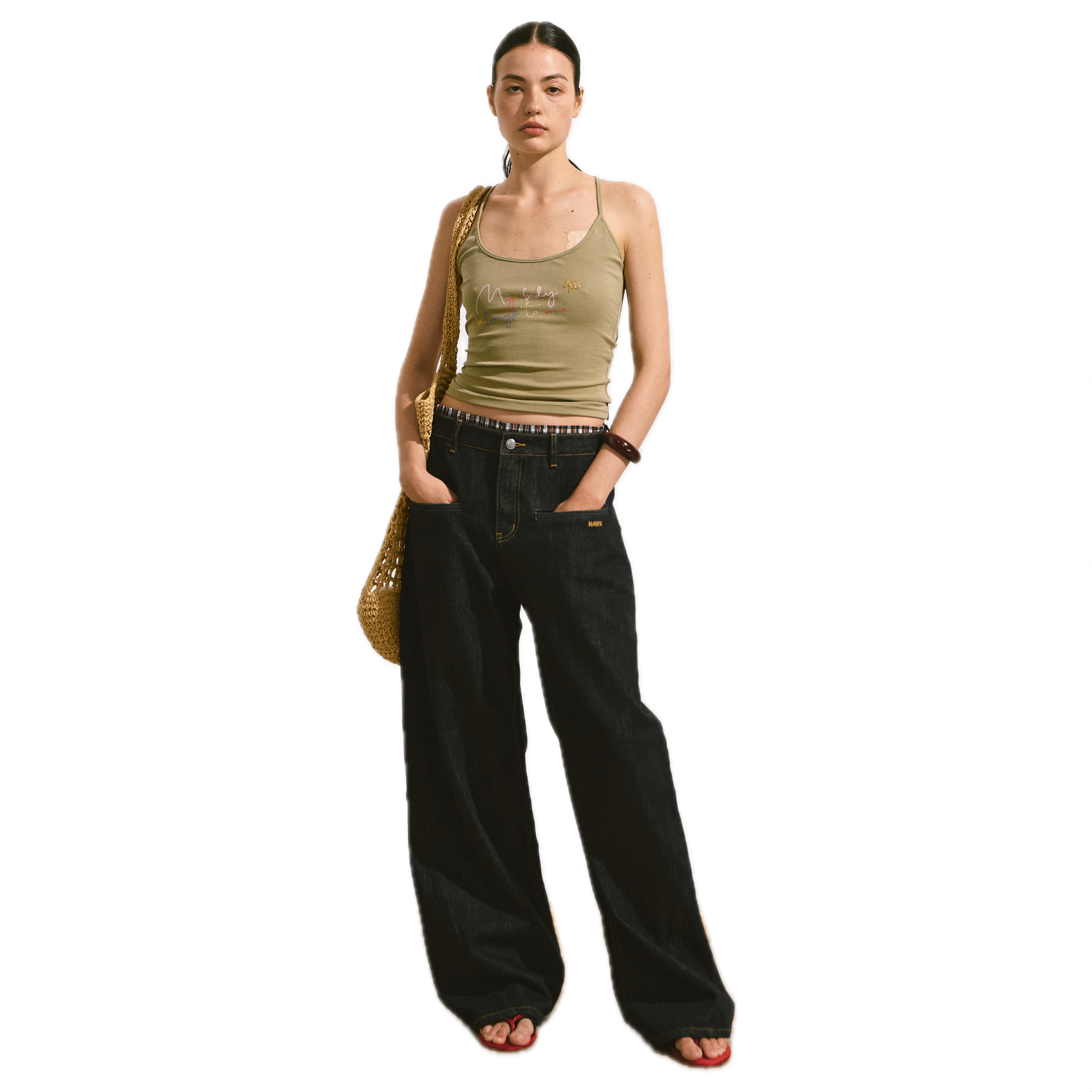 NAWS Candy Vest in Olive Green | MADAX