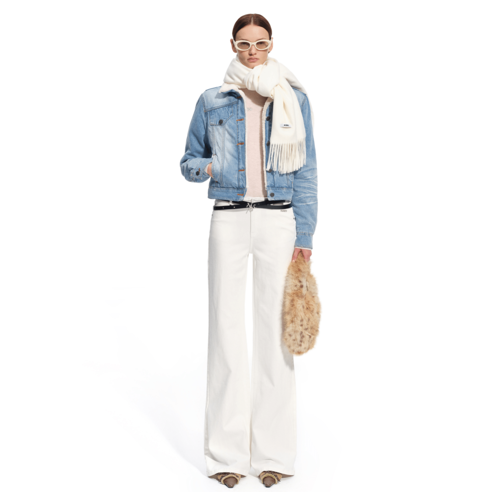 NAWS Caracal Denim Padded Jacket in Blue | MADAX