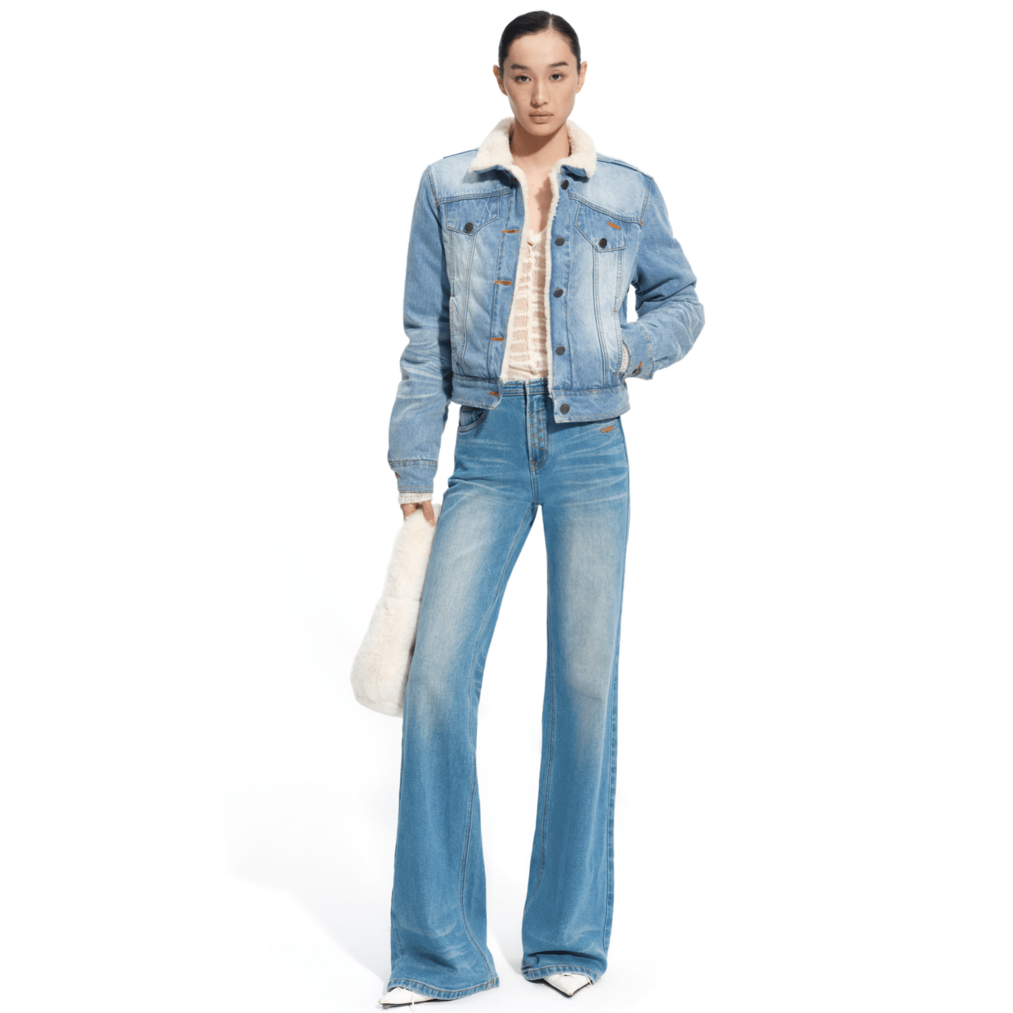 NAWS Caracal Denim Padded Jacket in Blue | MADAX