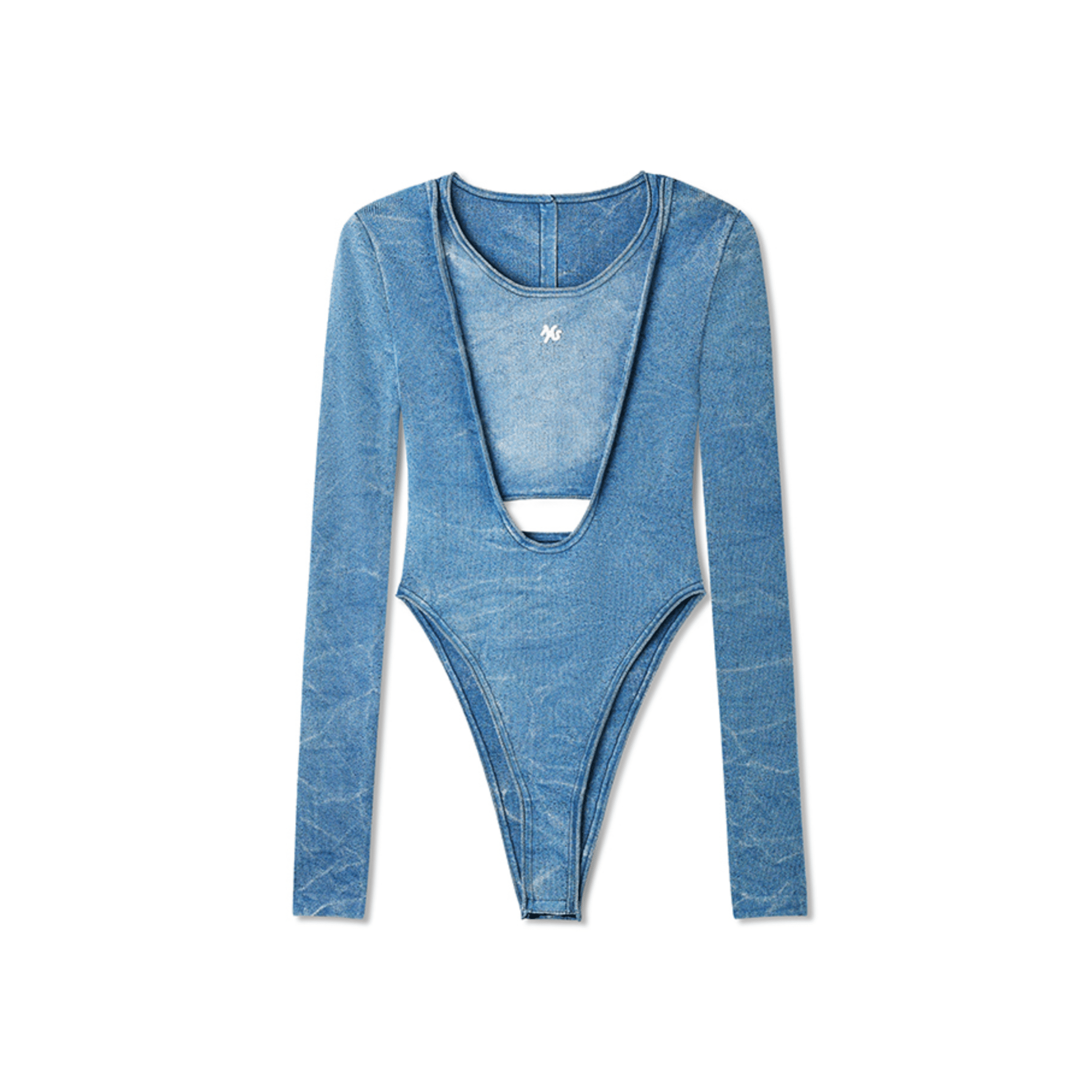 NAWS Caracal Long - Sleeve Jumpsuit in Blue | MADAX
