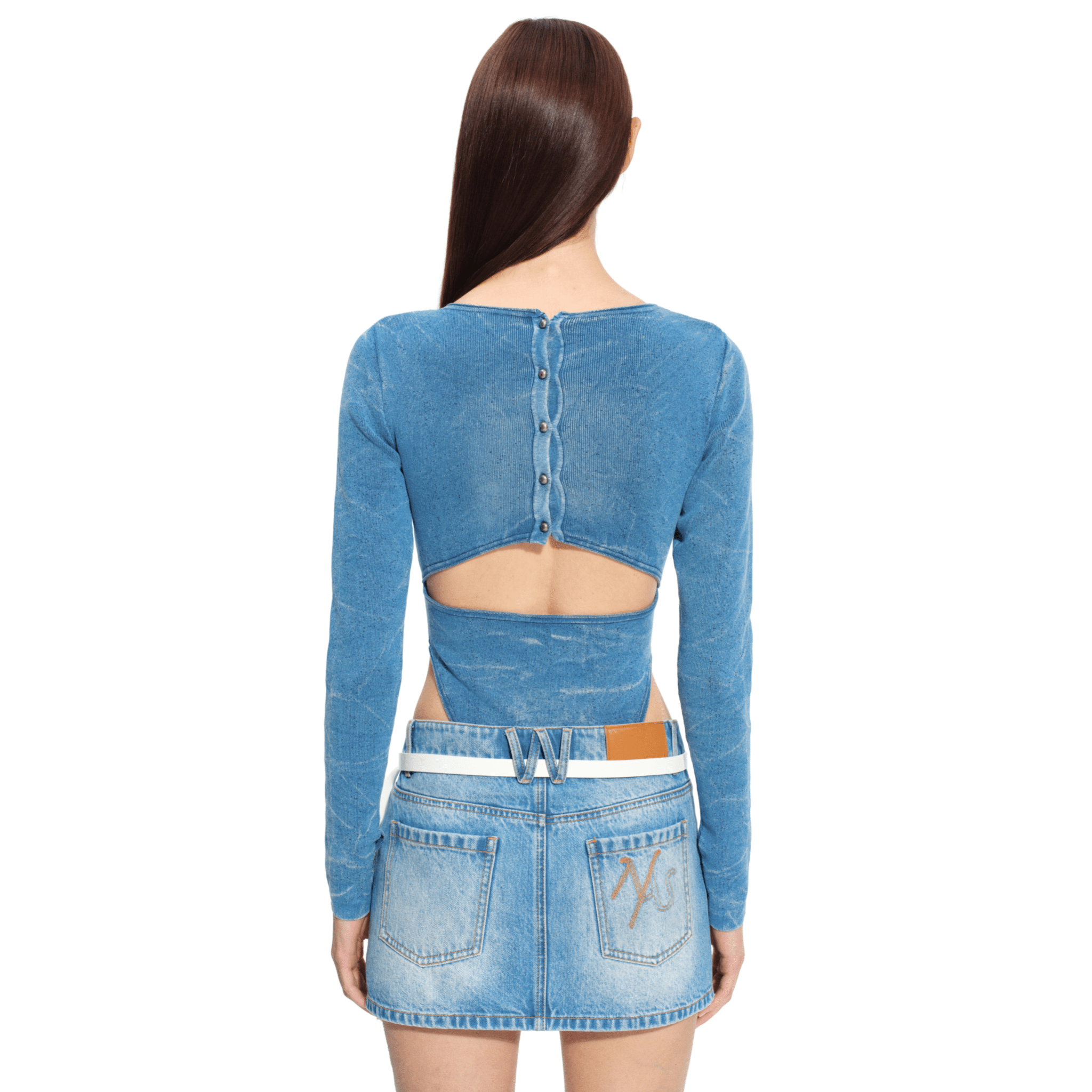 NAWS Caracal Long - Sleeve Jumpsuit in Blue | MADAX