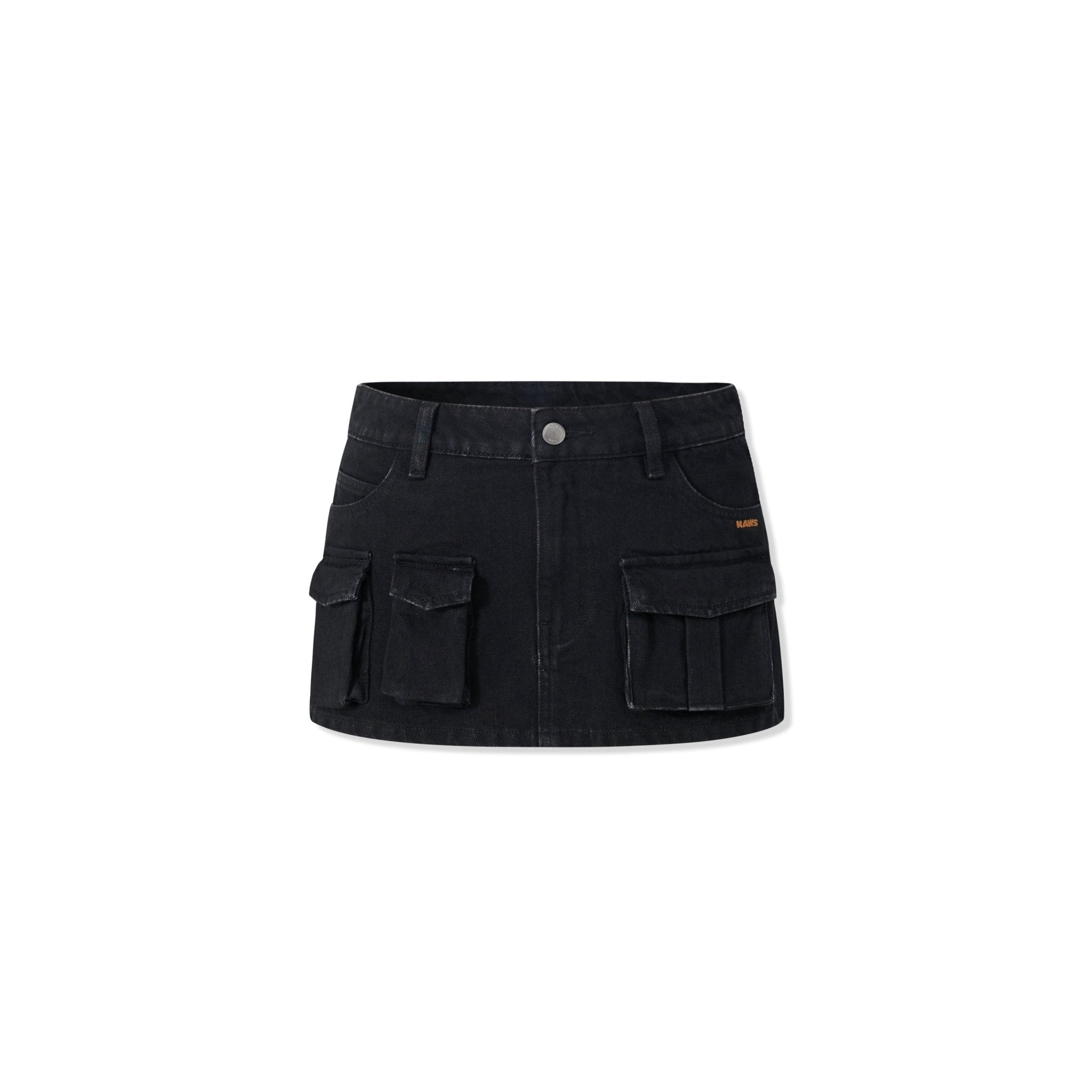 NAWS Ceramic Denim Skirt in Black | MADAX