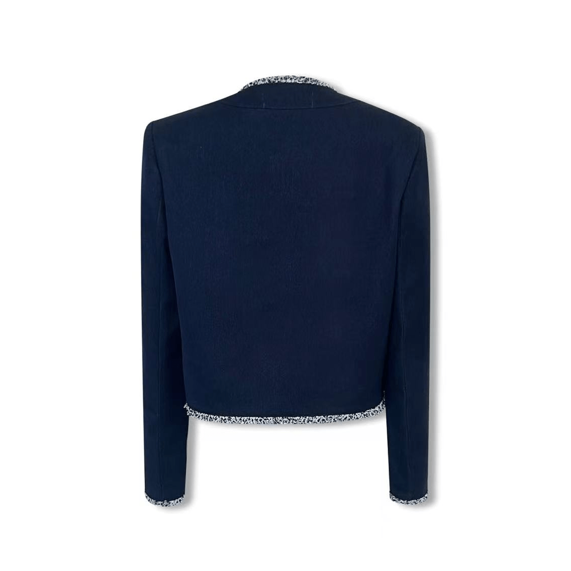 AIMME SPARROW Chanel - style Jacket In Navy Blue | MADAX