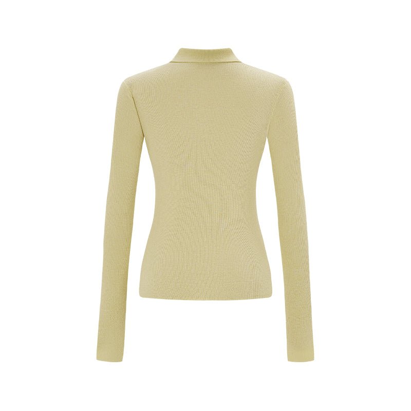 NAWS Cheese Polo Woolen Knitwear | MADAX