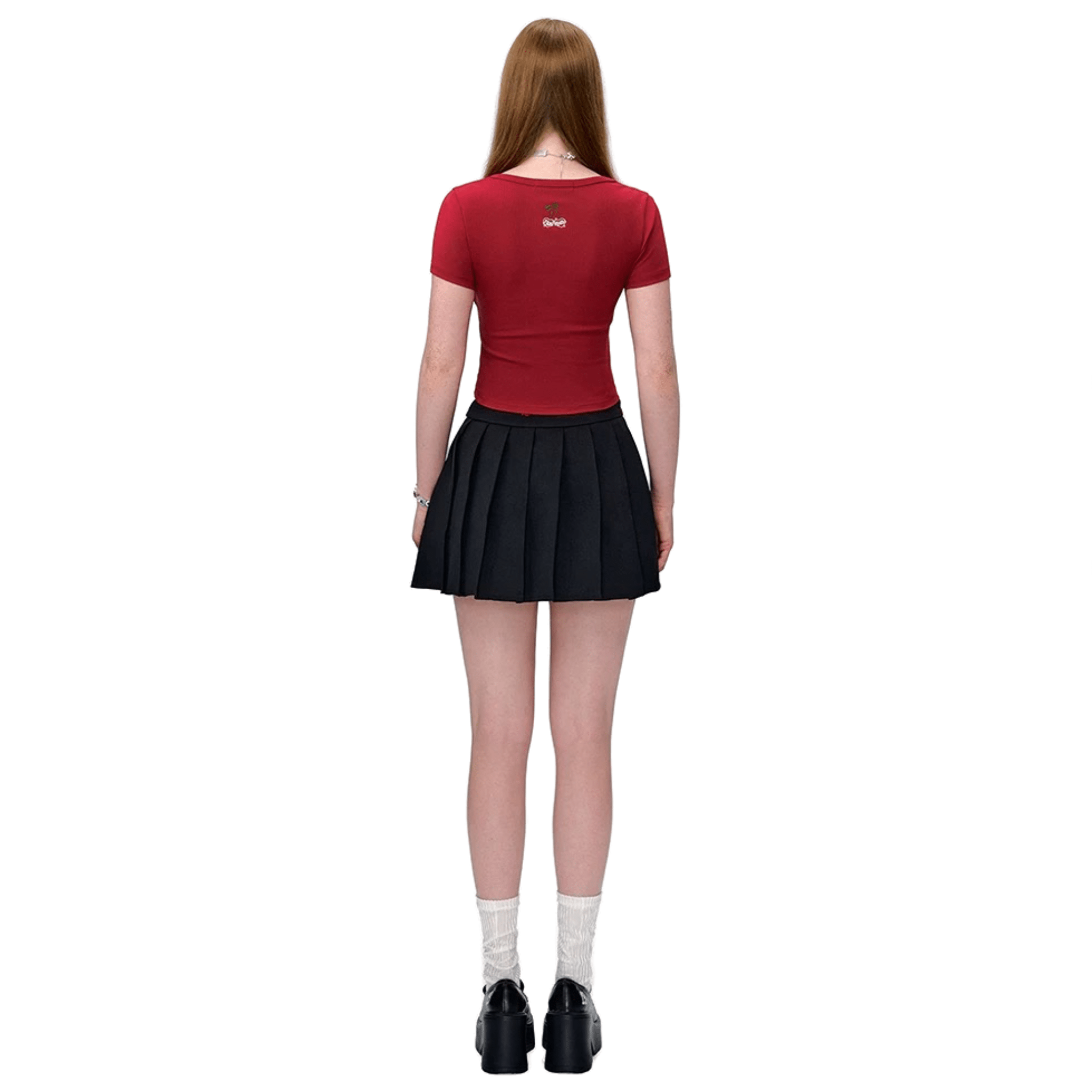 13DE MARZO Cherry Bear Short Sleeves in Burgundy | MADAX