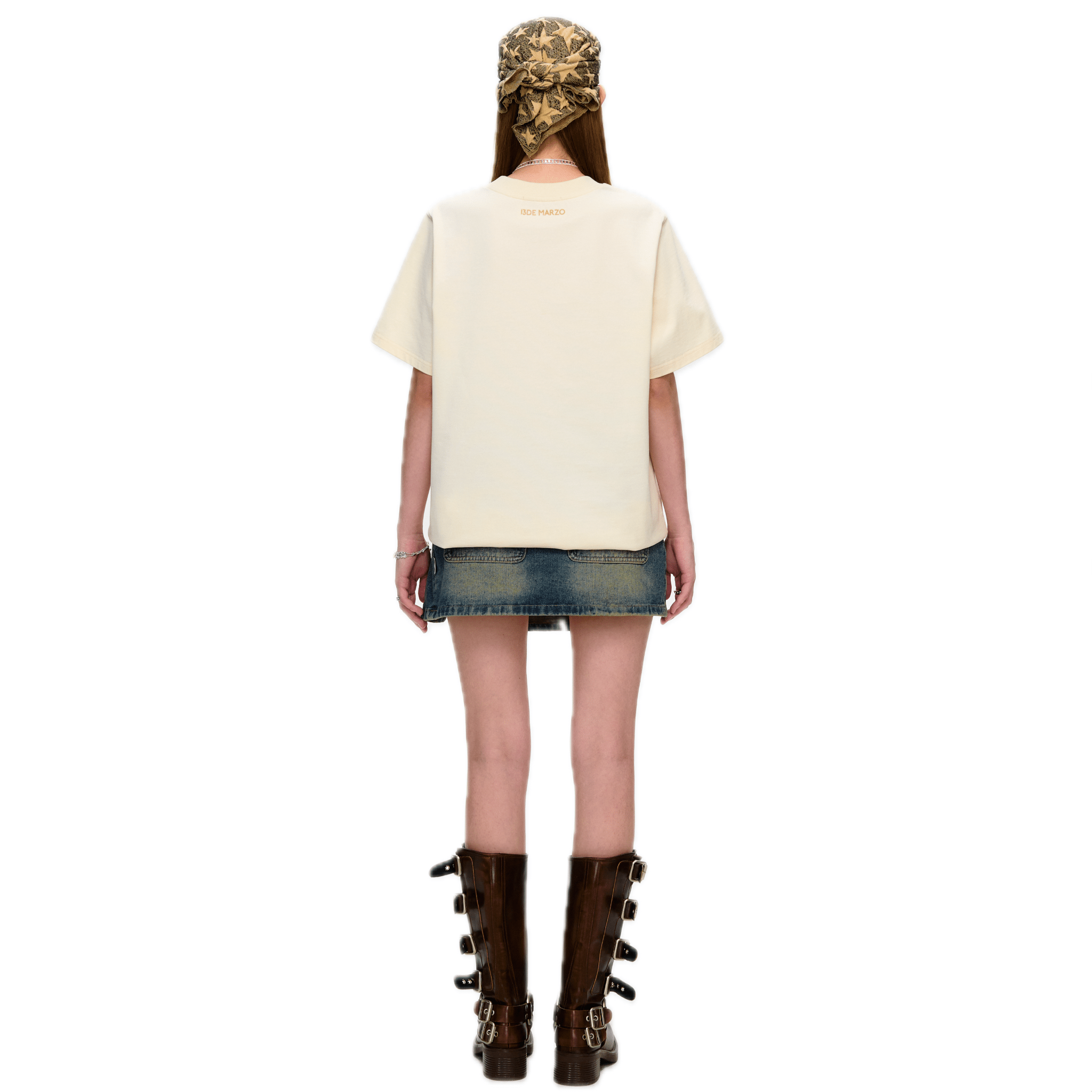 13DE MARZO Childhood Series Skipping Bear Short Sleeve in Beige | MADAX