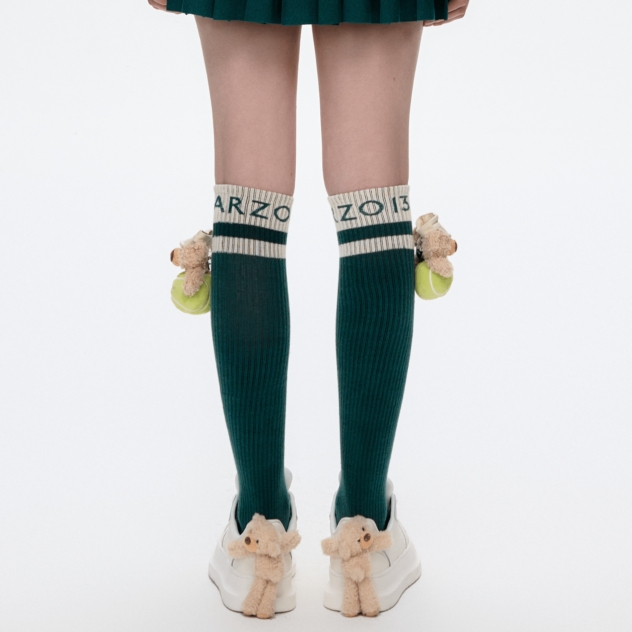 13DE MARZO City Tennis Socks in Green | MADAX