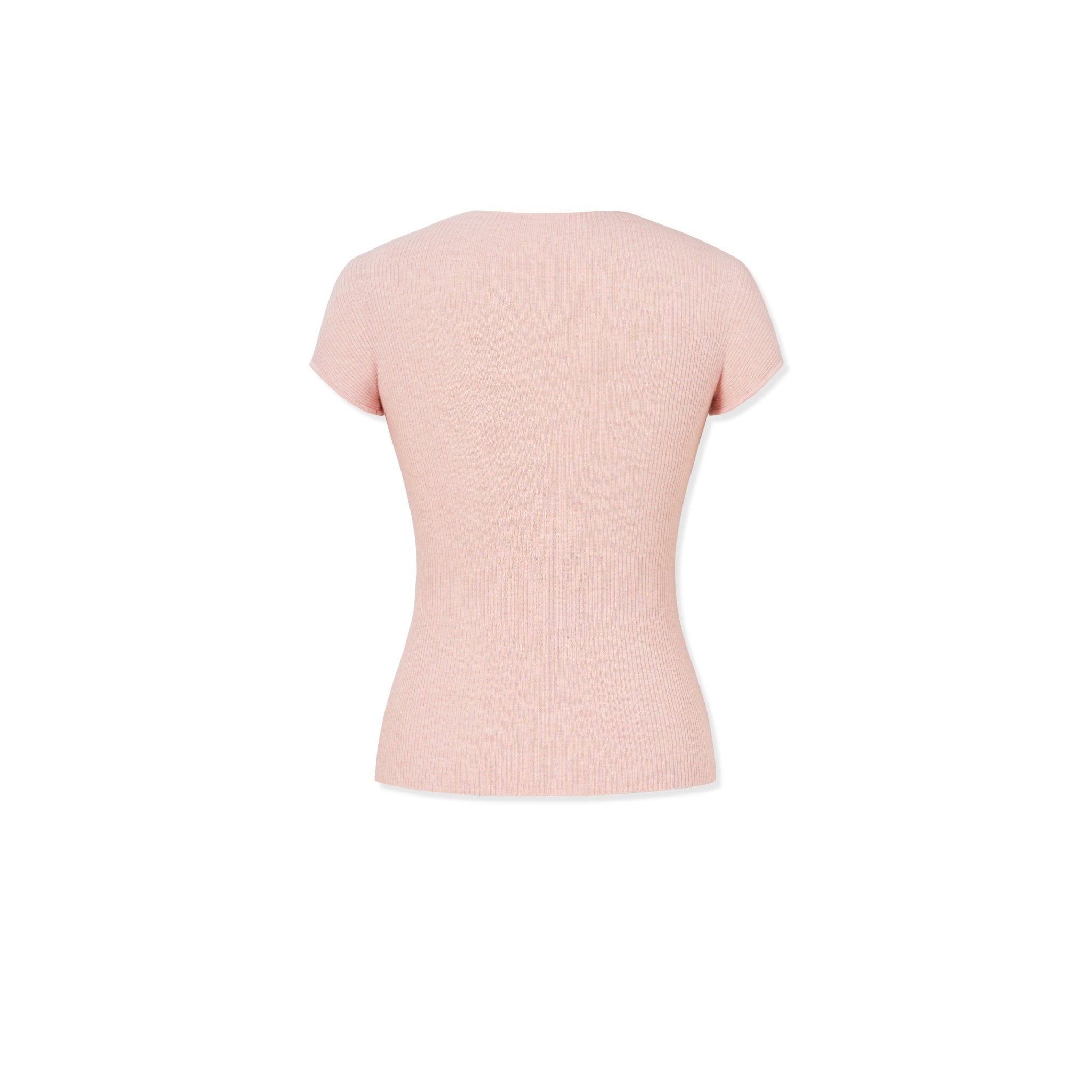 NAWS Classic Seamless Knit Tee in Sakura Pink | MADAX