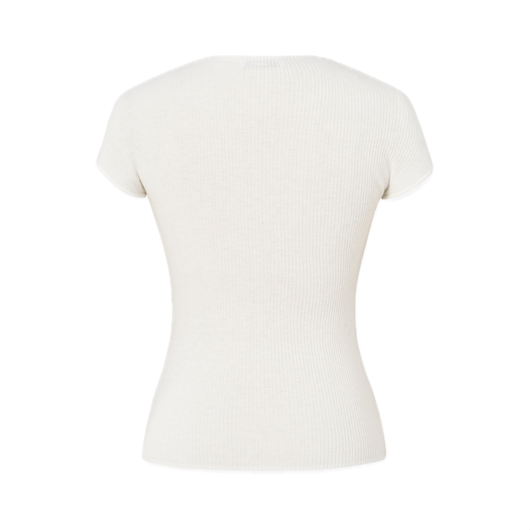 NAWS Classic Seamless Knit Tee in White | MADAX