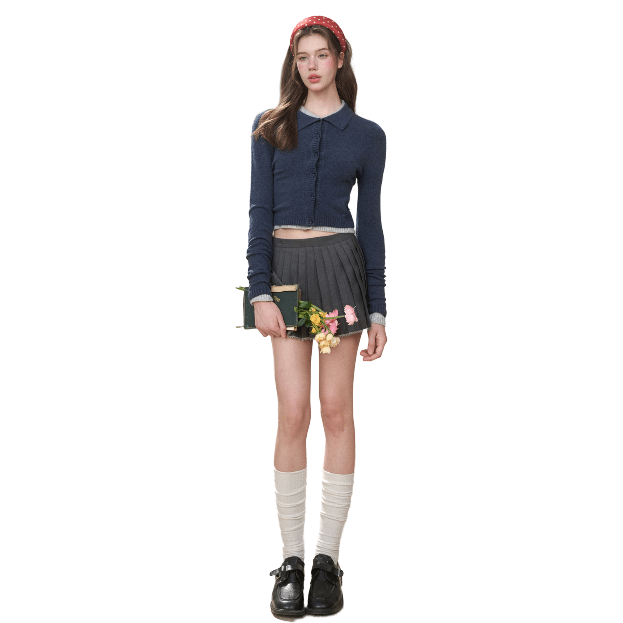 Group of Universe "Clouds on Fabric" Cardigan in Blue | MADAX