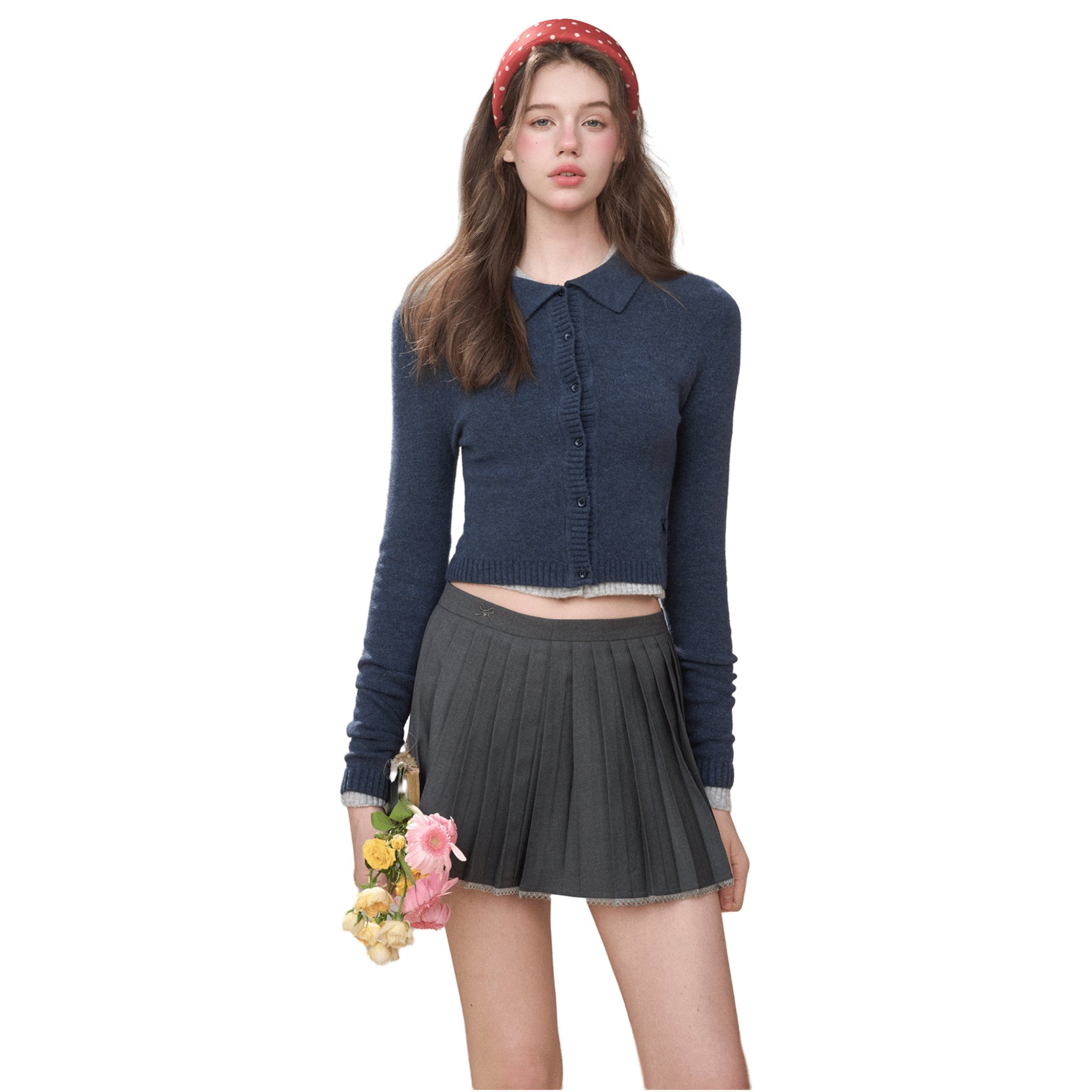 Group of Universe "Clouds on Fabric" Cardigan in Blue | MADAX