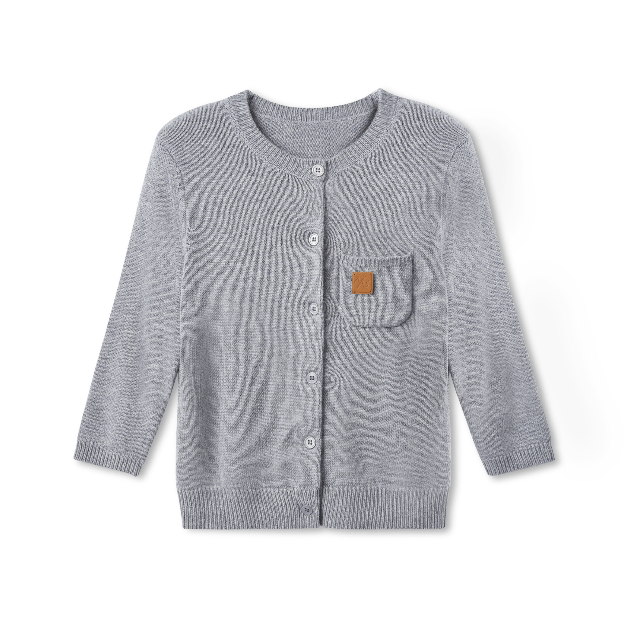 NAWS Cloudwrap Mid - Sleeve Knit Cardigan IN Gray | MADAX