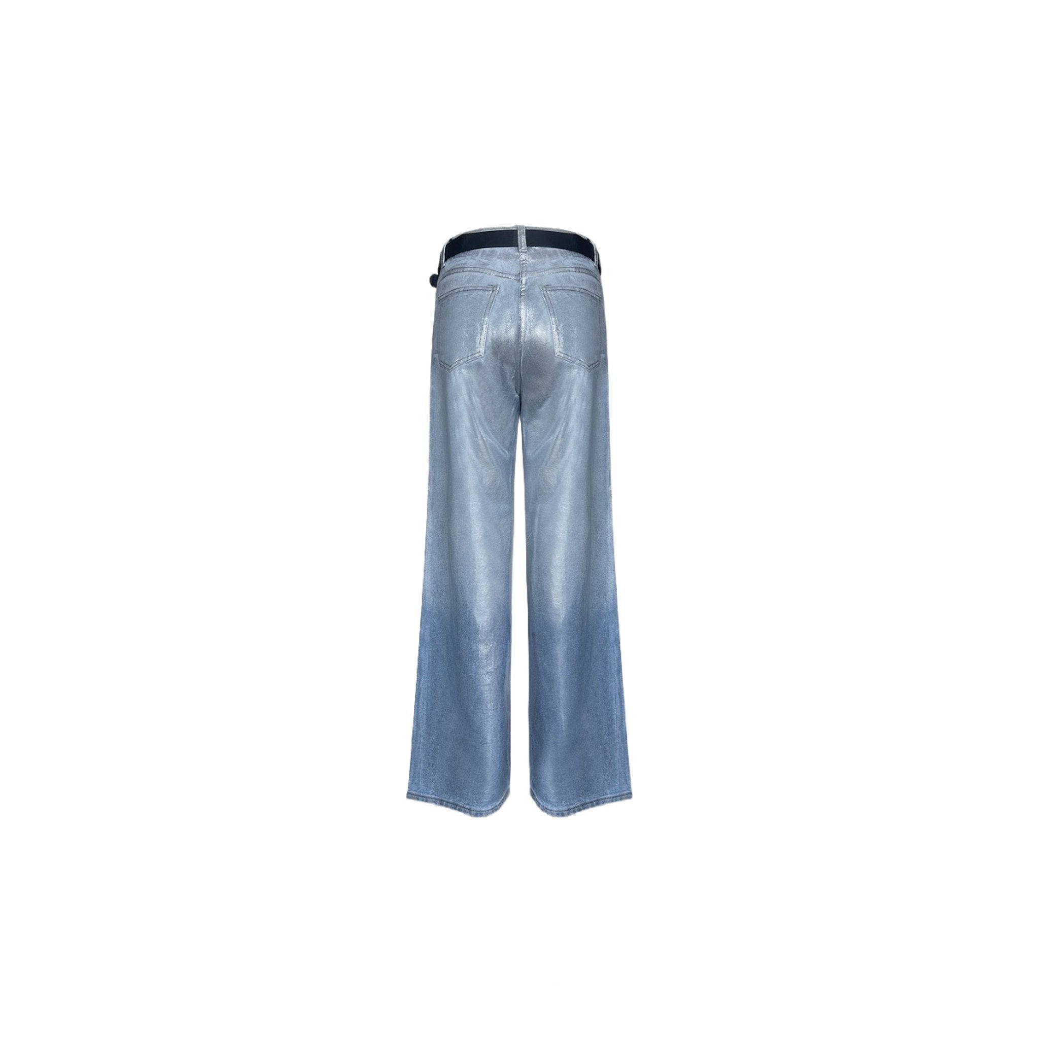 AIMME SPARROW Coated Light Jeans In Blue | MADAX