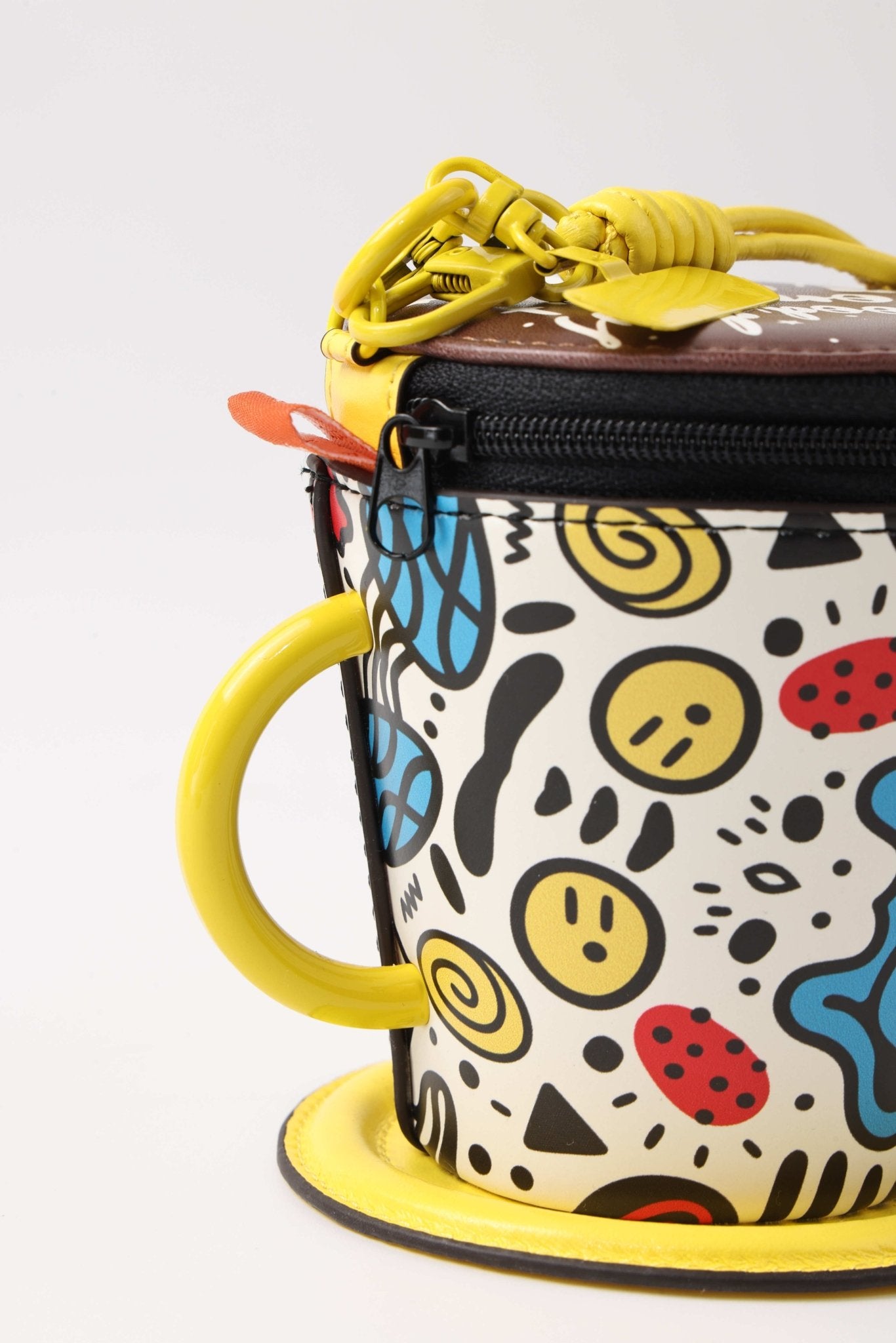 Alexia Sandra Coffee Cup And Saucer Ornament In Yellow | MADAX