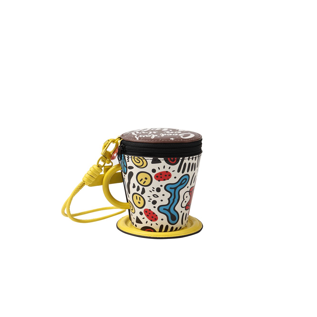 Alexia Sandra Coffee Cup And Saucer Ornament In Yellow | MADAX