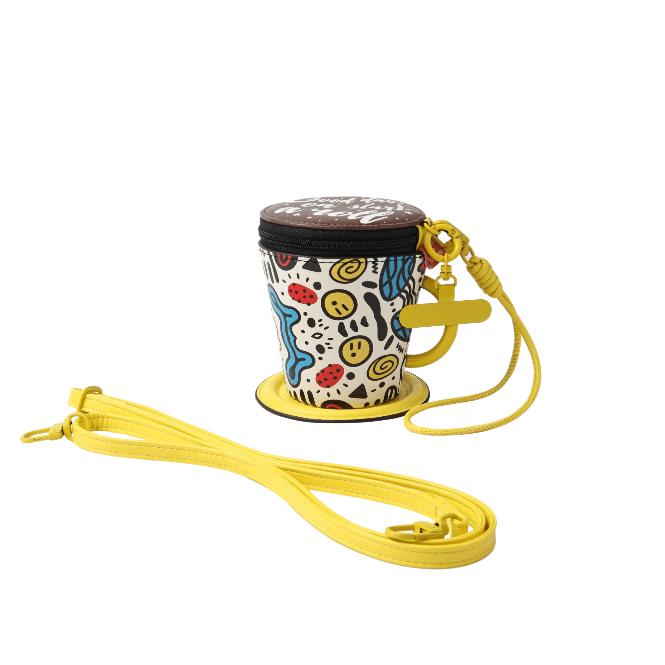 Alexia Sandra Coffee Cup And Saucer Ornament In Yellow | MADAX
