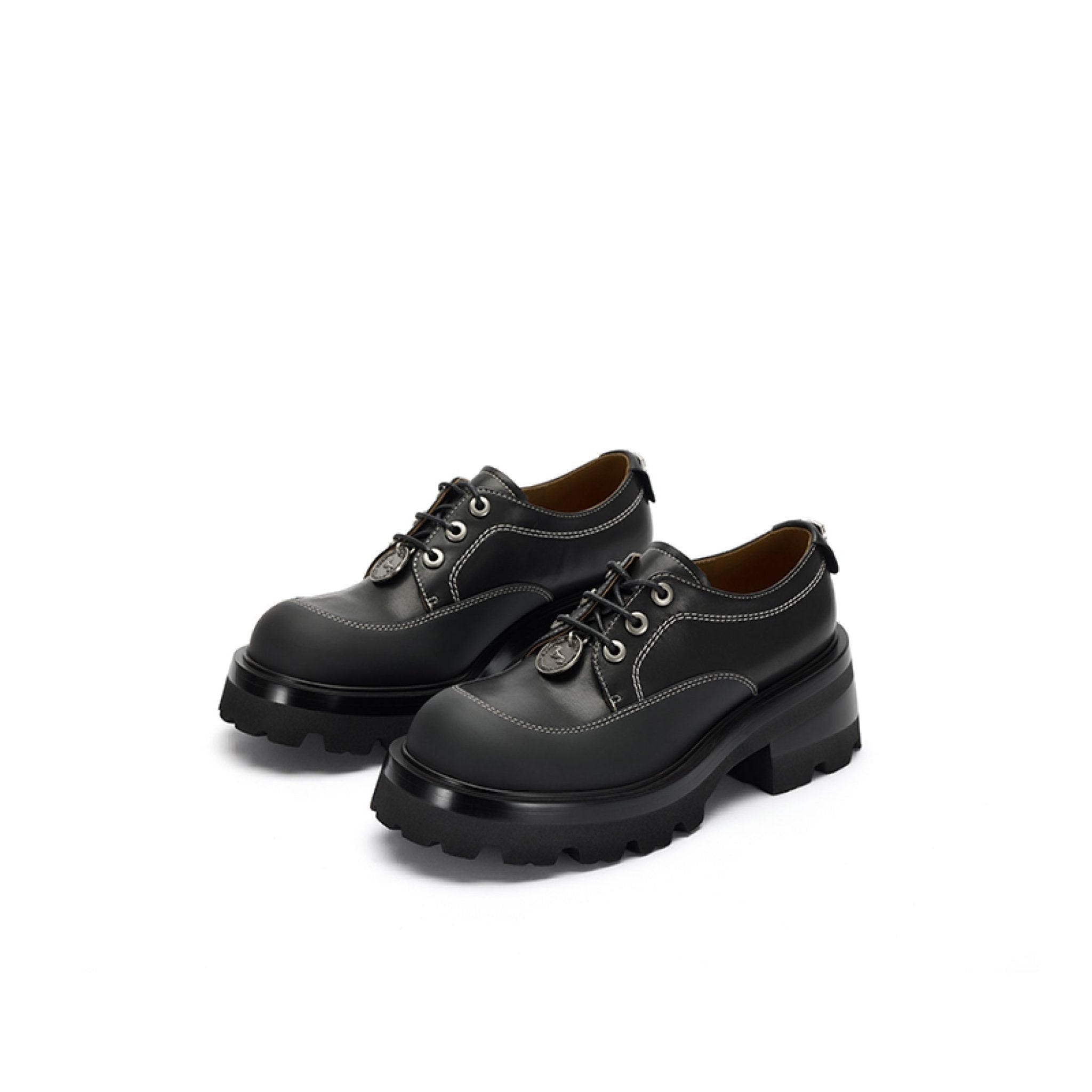 Sugar Su Coins Adorn Loafers Black | MADAX