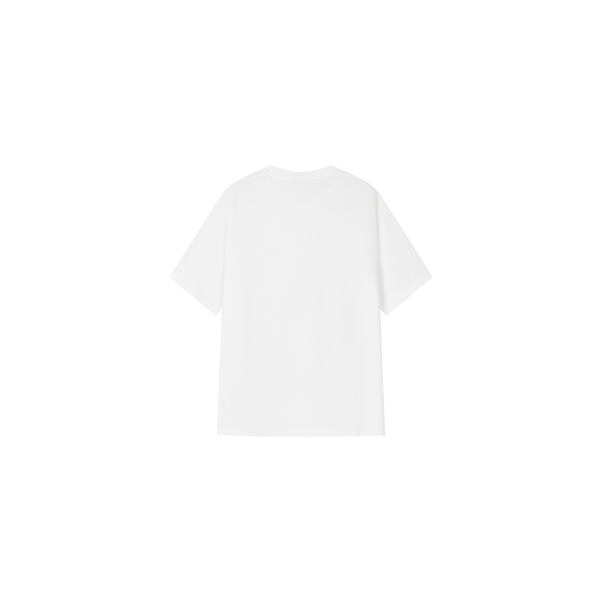 SOMESOWE Colorful Starfruit Casual Short-Sleeve T-Shirt in White | MADAX