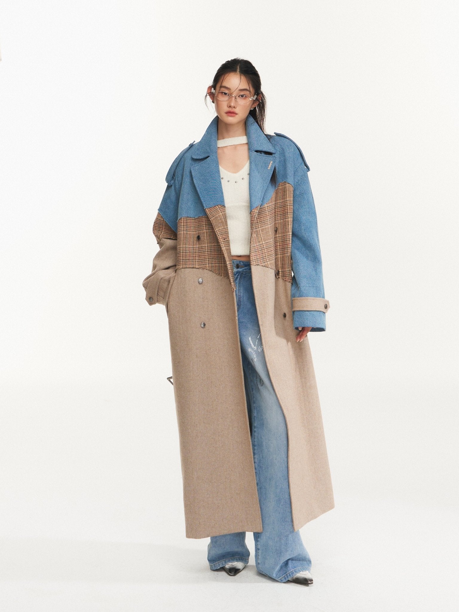 Combined Denim Coat | MADAX