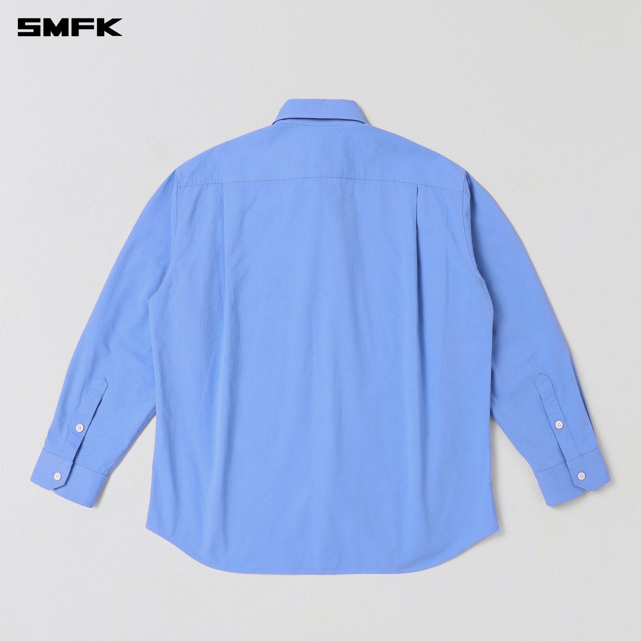 SMFK Compass Badge Cargo Shirt In Fantasy Blue | MADAX