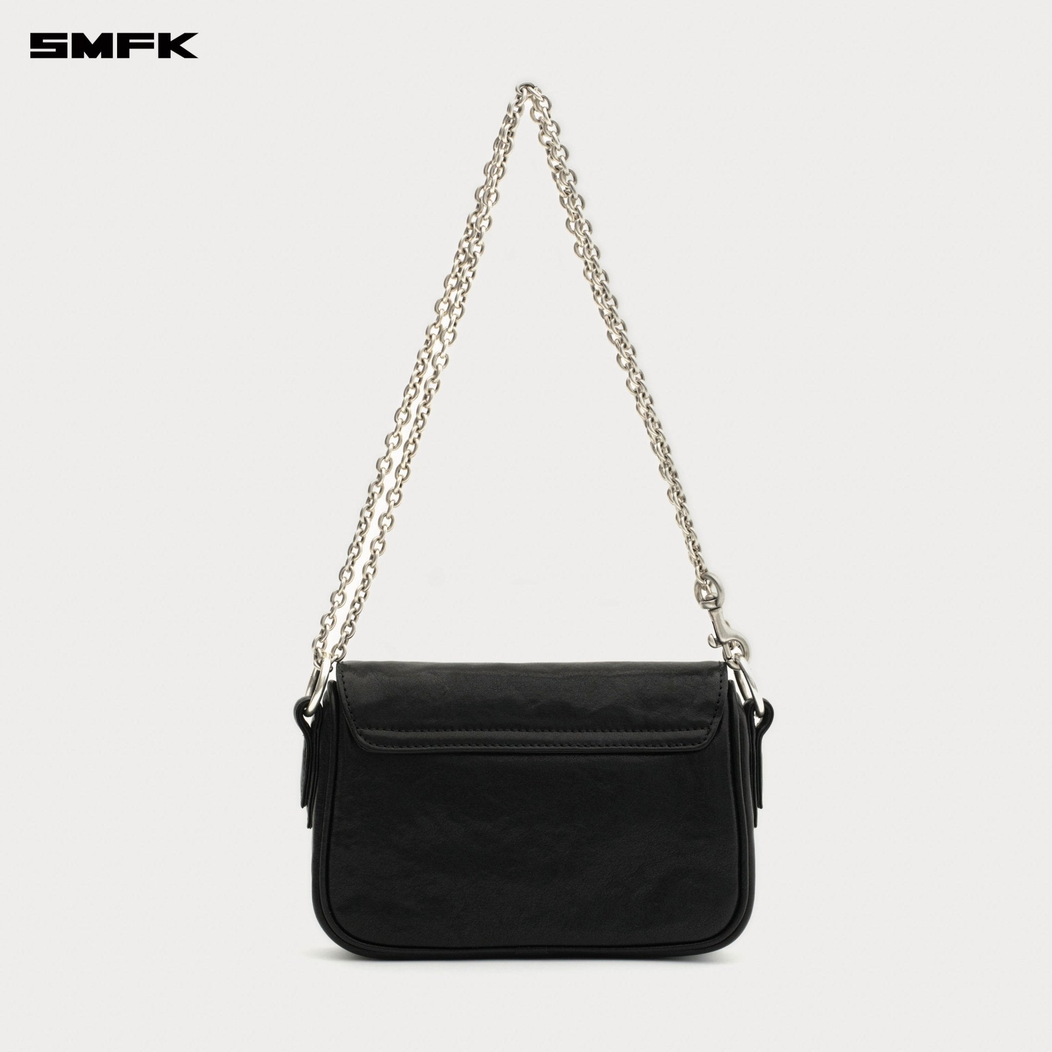SMFK Compass Badge Cross Badge Chain Bag In Black (Small) | MADAX