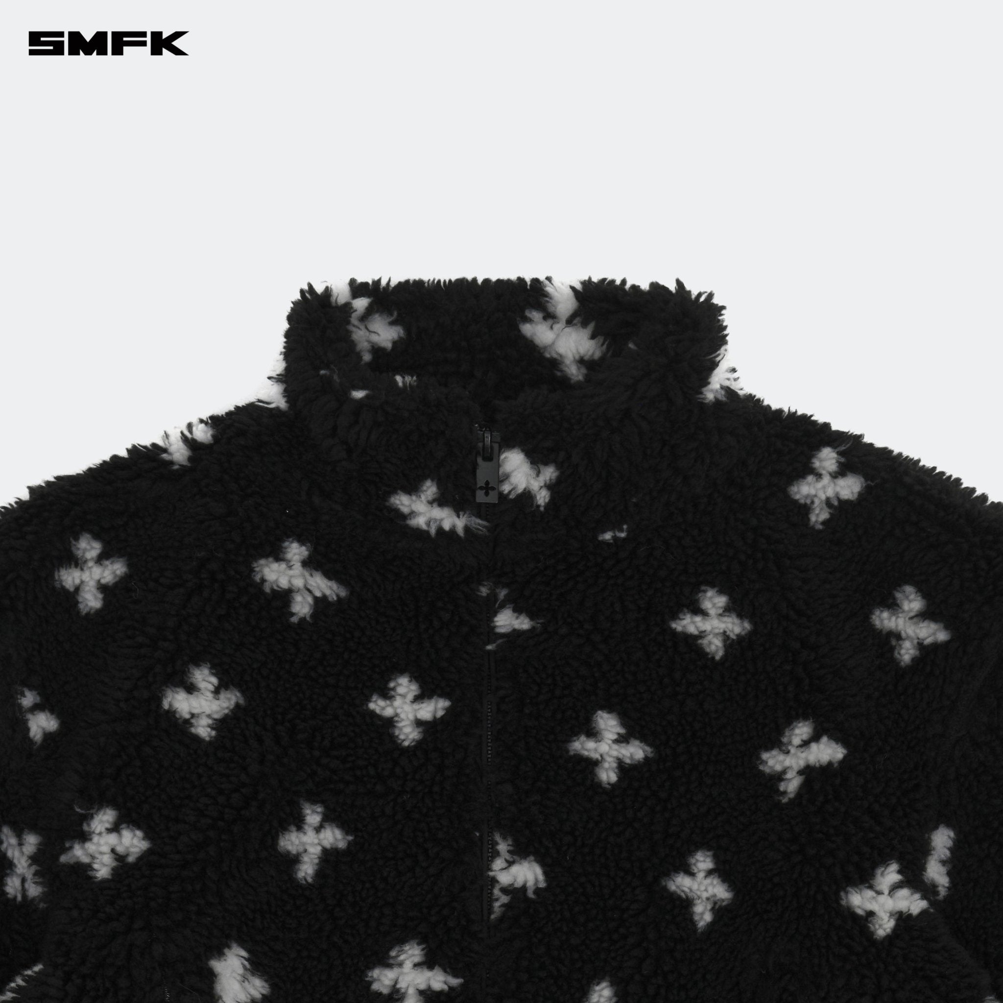 SMFK Compass Black Garden Outdoor Furry Jacket | MADAX