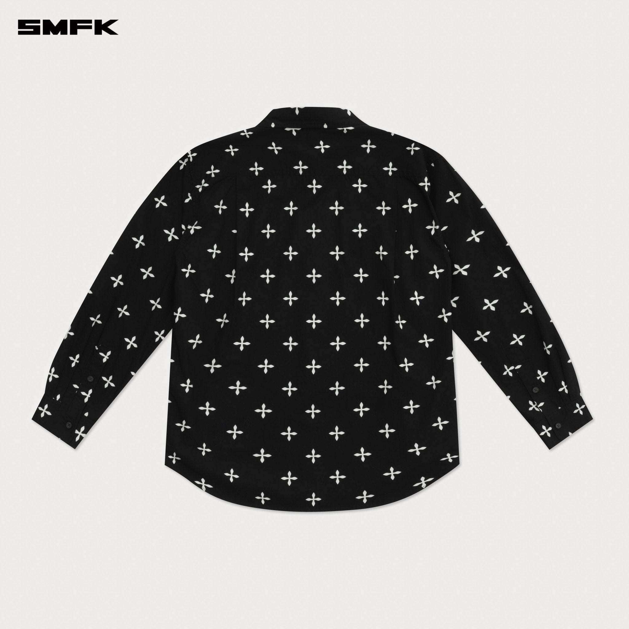 SMFK Compass Black Garden Oversize Shirt In Black | MADAX