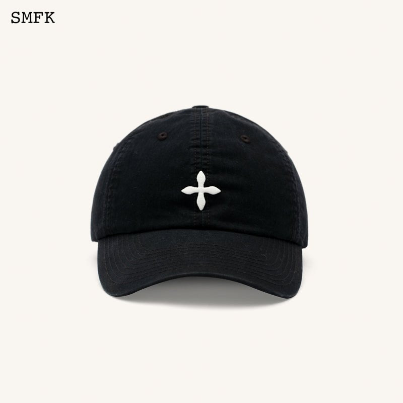 SMFK Compass Classic Cross Baseball Cap In Black | MADA IN CHINA