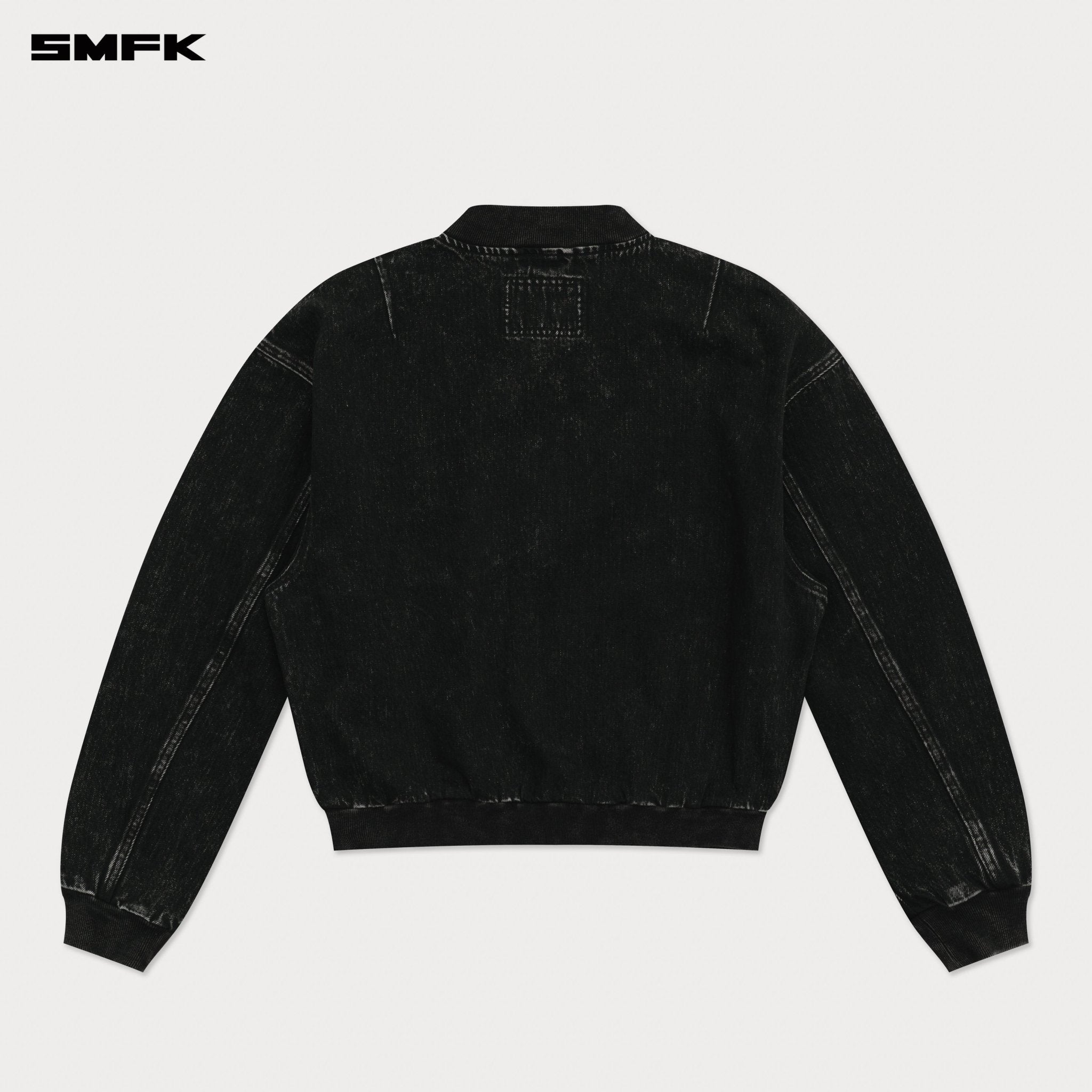 SMFK Compass Classic Cross Baseball Jacket In Black | MADAX