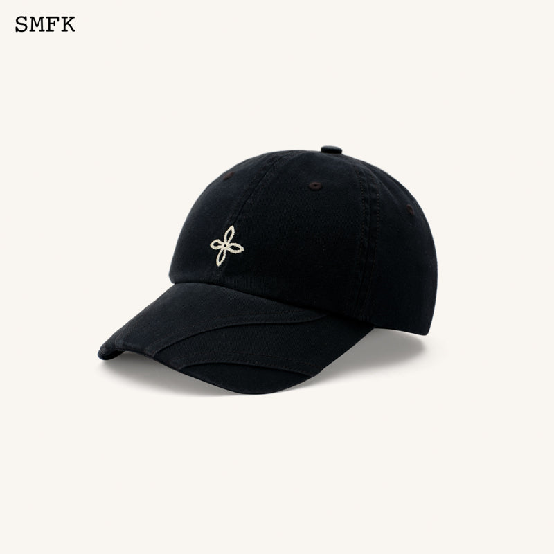 SMFK Compass Classic Cross Chain Baseball Cap In Black | MADA IN CHINA