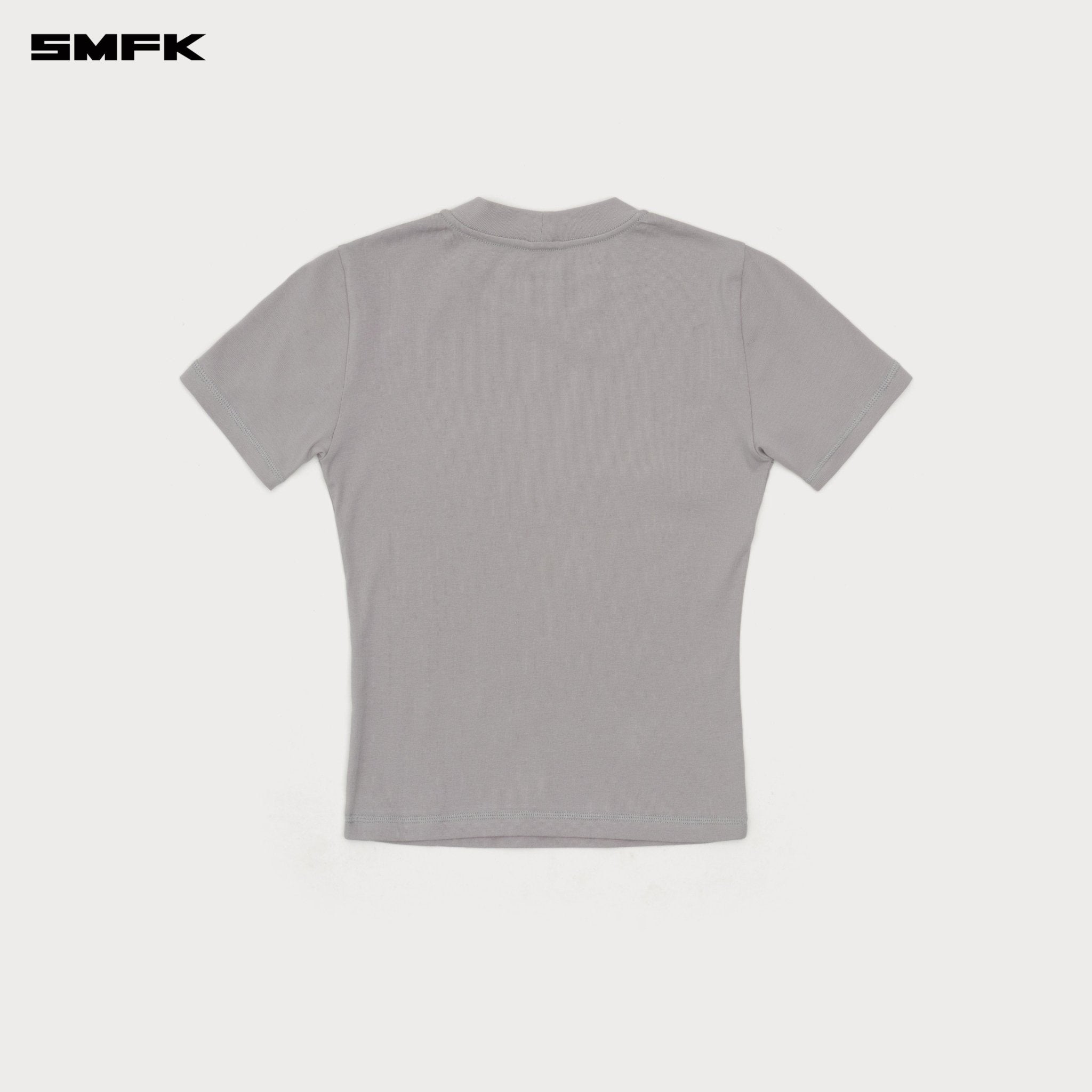 SMFK Compass Cross Badge Waist TEE In Gray | MADAX