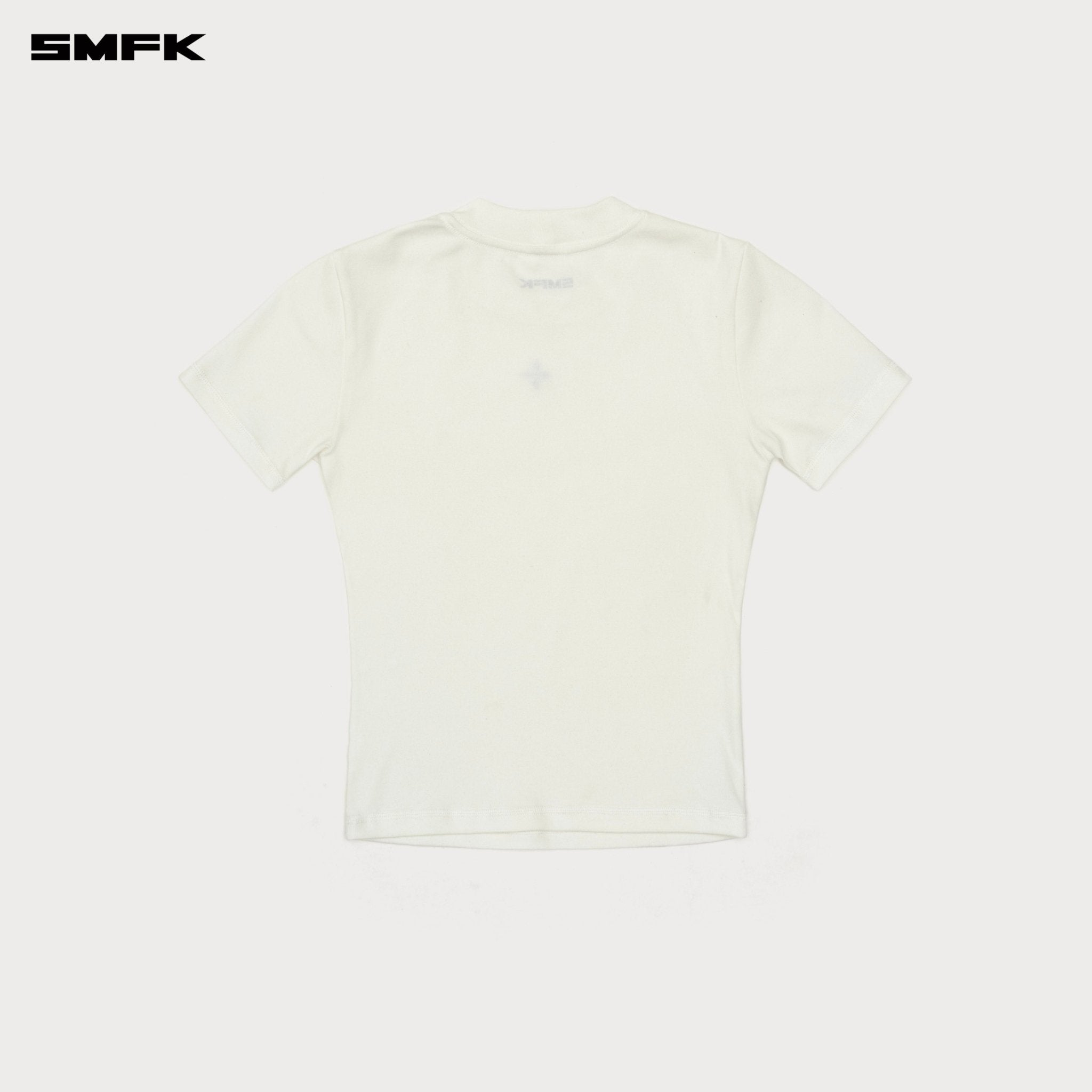 SMFK Compass Cross Badge Waist TEE In White | MADAX