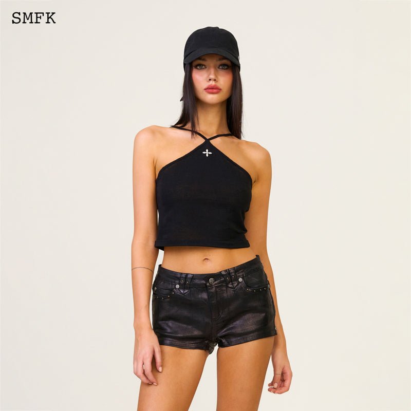 SMFK Compass Cross Chain Badge Baseball Cap In Black | MADA IN CHINA