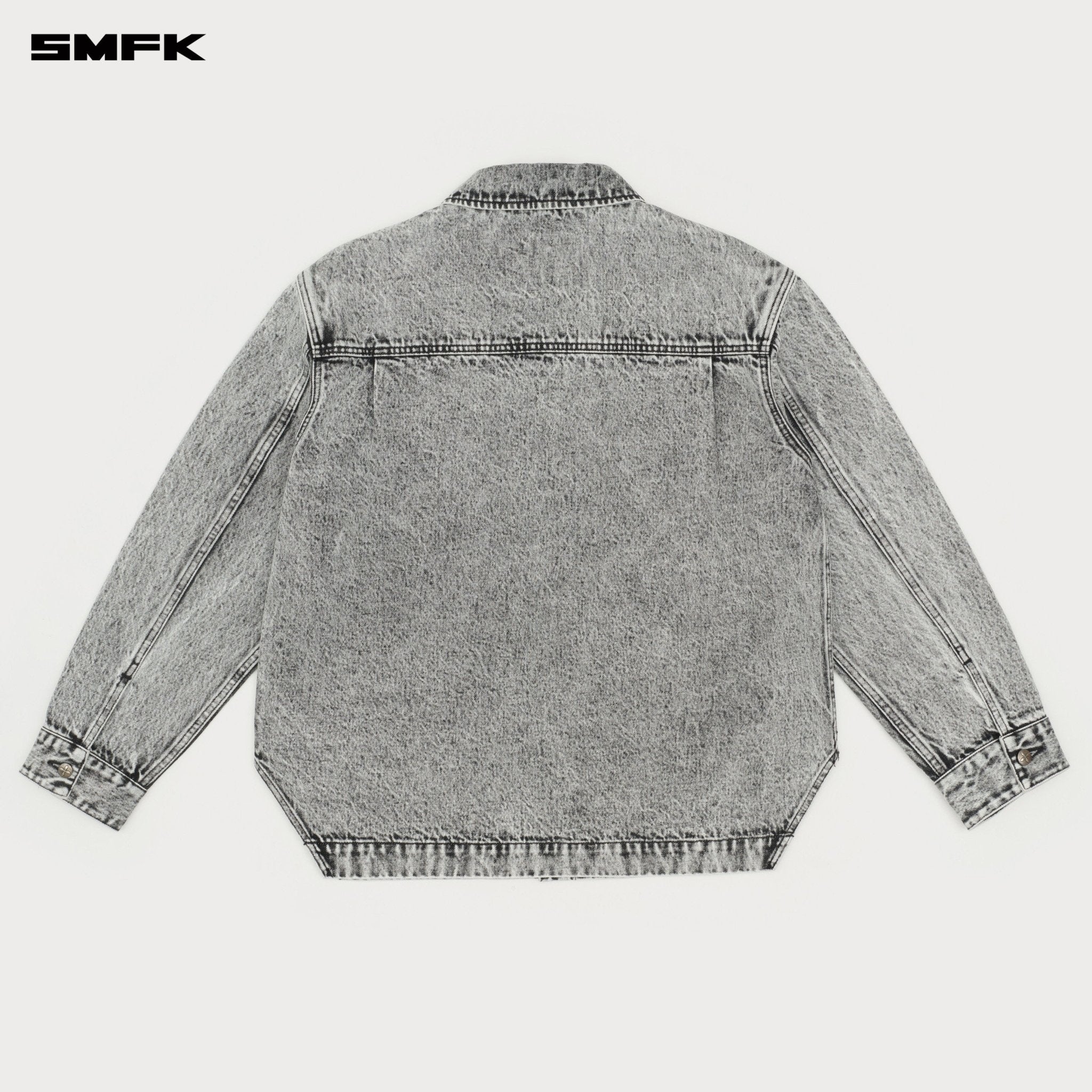 SMFK Compass Cross Classic Wilderness Denim Shirt In Gray | MADAX