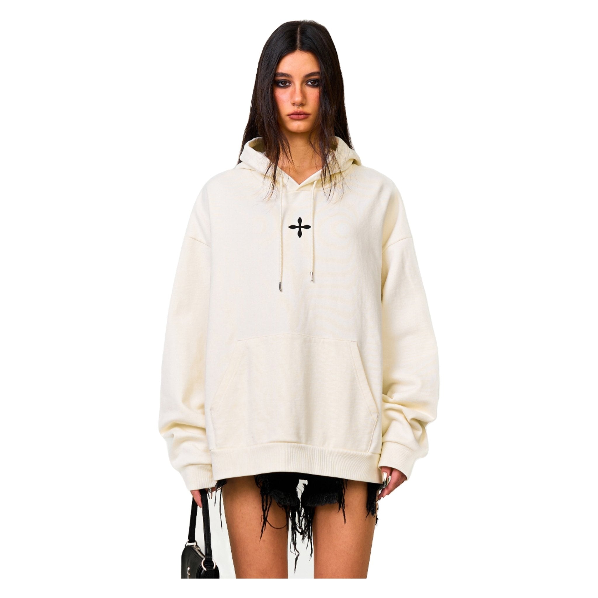 SMFK Compass Cross External 1st Generation Hoodie In White | MADAX