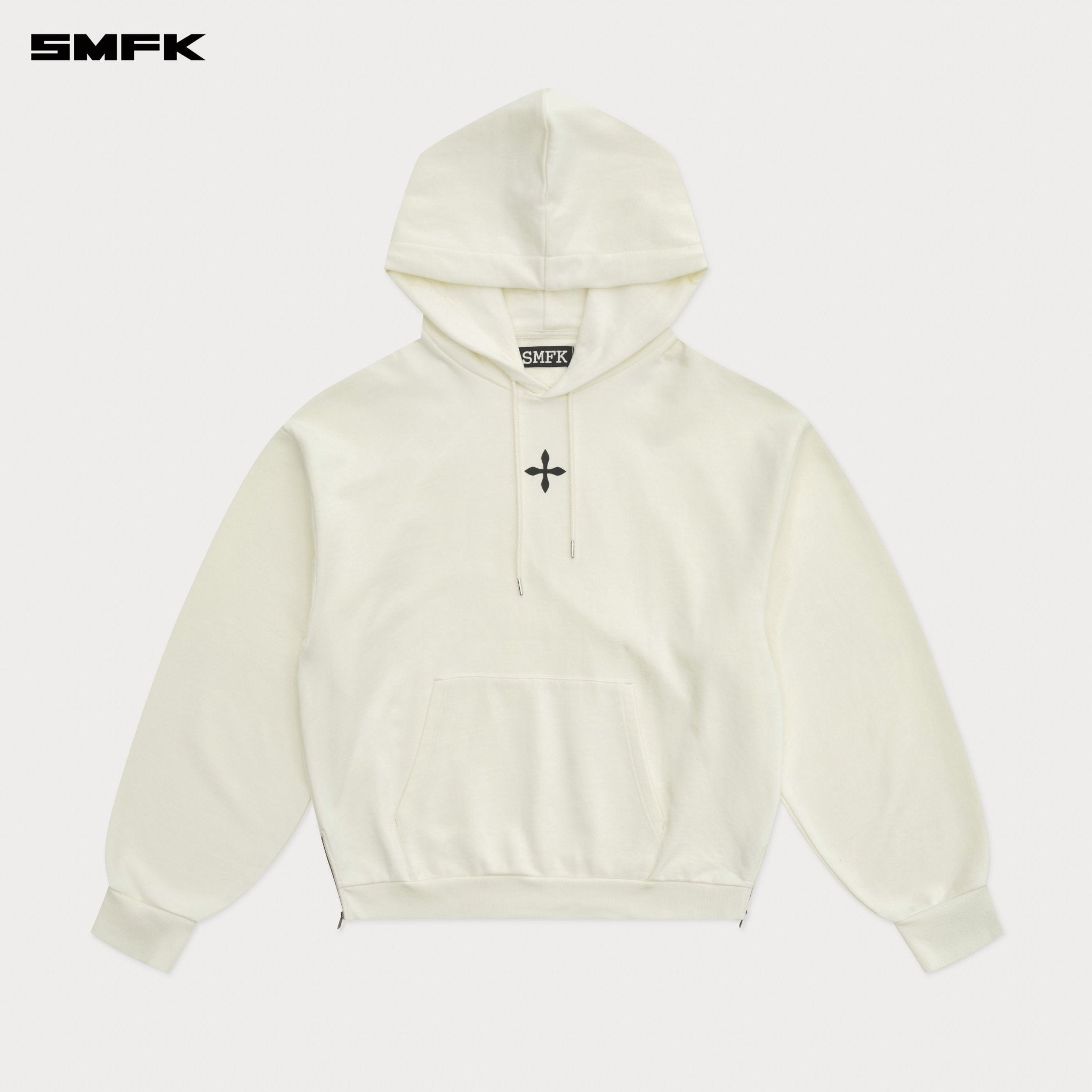 SMFK Compass Cross External 1st Generation Hoodie In White | MADAX