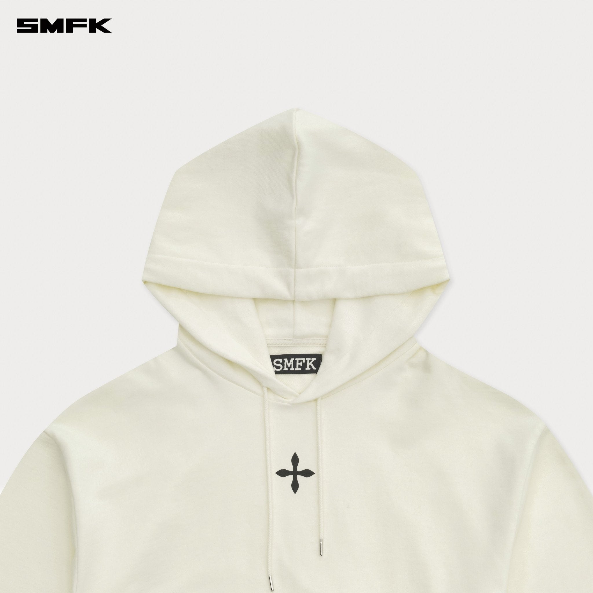 SMFK Compass Cross External 1st Generation Hoodie In White | MADAX