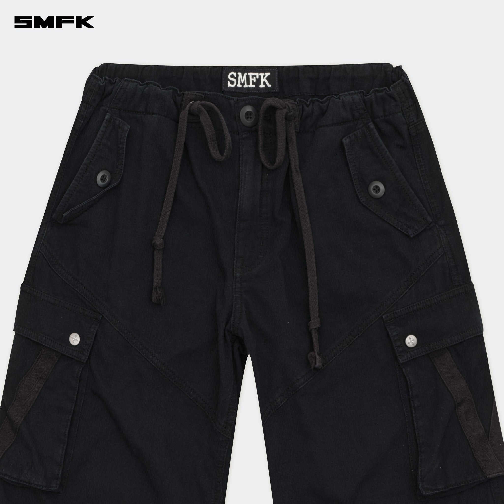 SMFK Compass Cyber Tarpan Retro Paratrooper Pants Black | MADAX