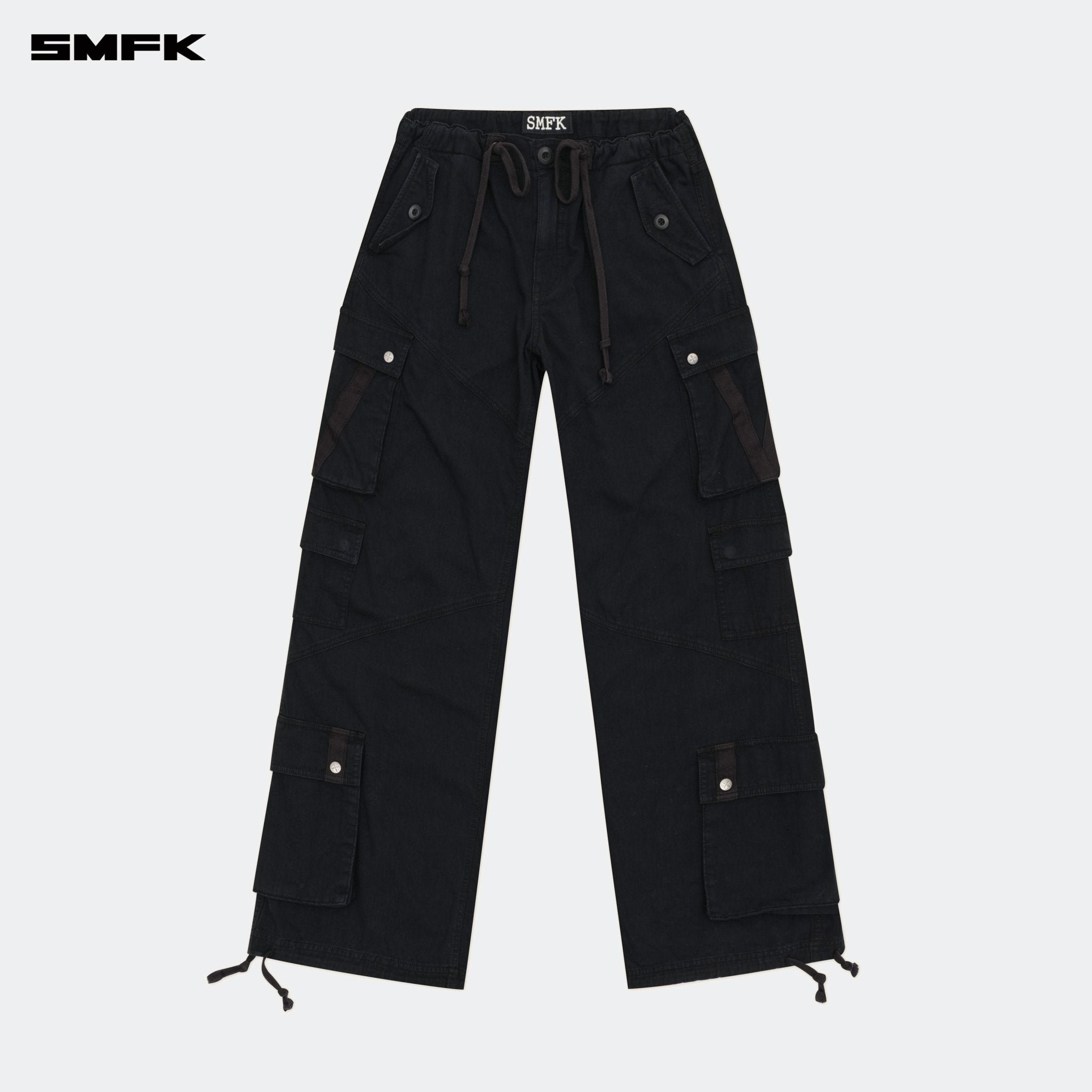 SMFK Compass Cyber Tarpan Retro Paratrooper Pants Black | MADAX