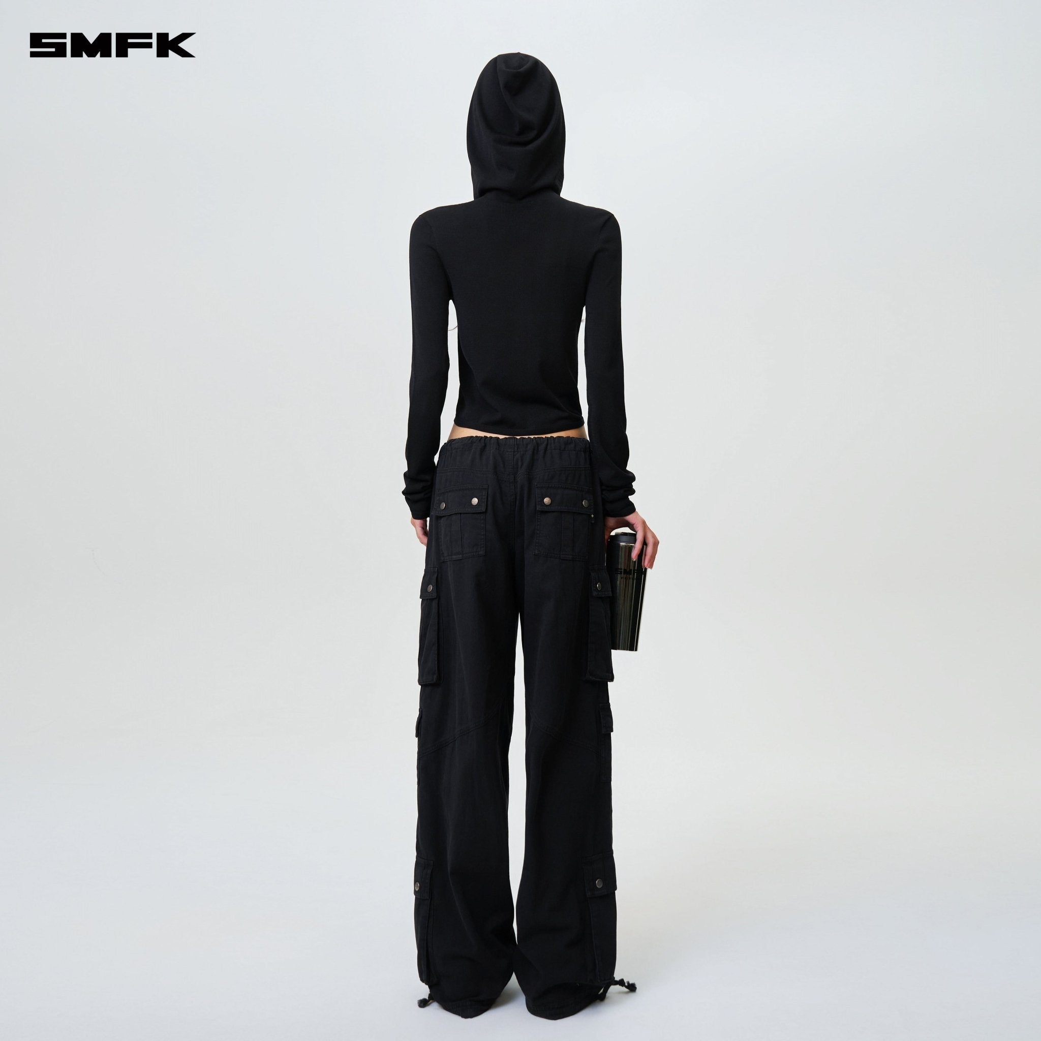 SMFK Compass Cyber Tarpan Retro Paratrooper Pants Black | MADAX