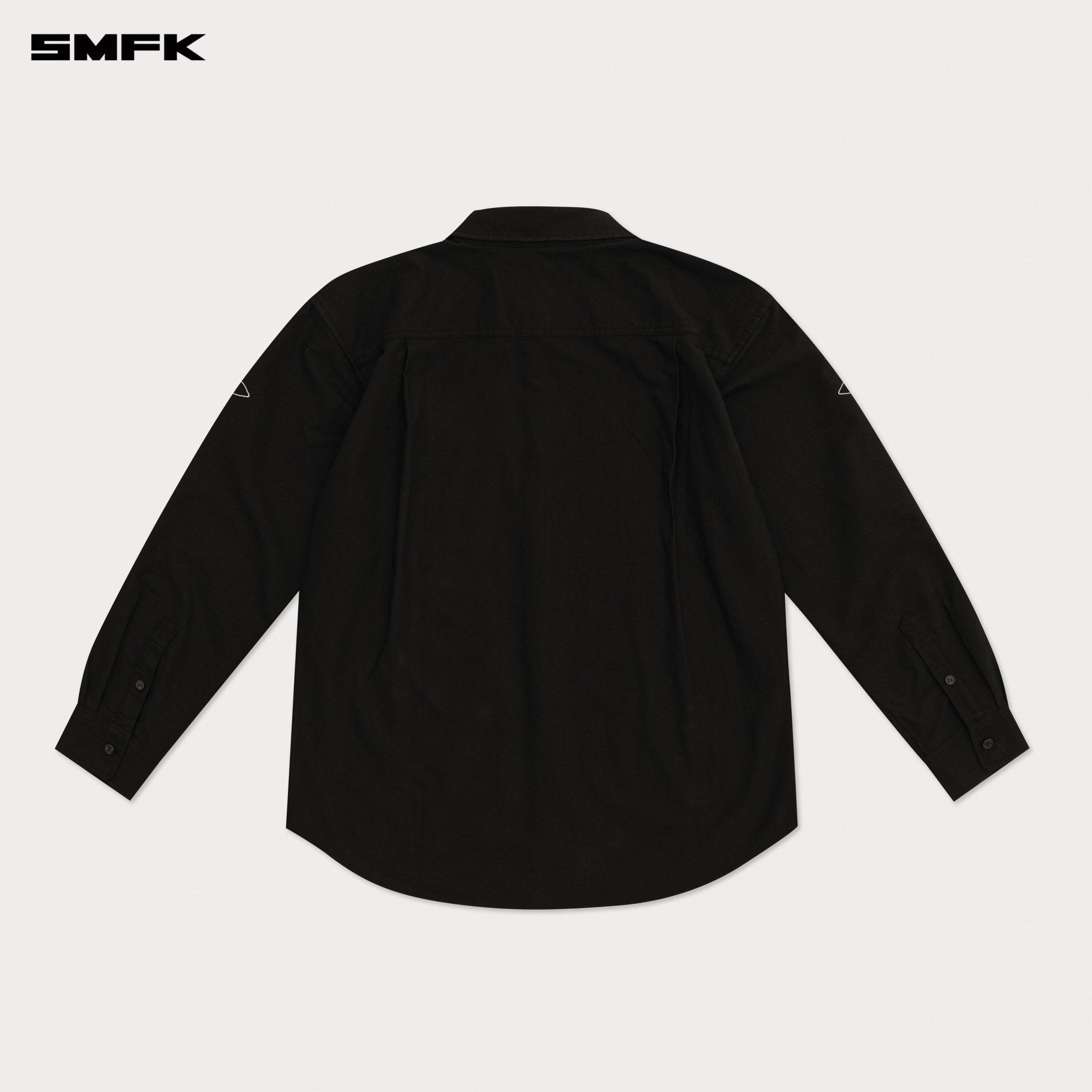 SMFK Compass Designer Oversize Shirt In Black | MADAX