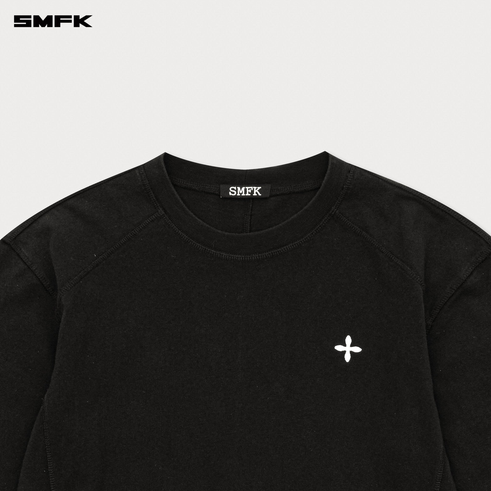 SMFK Compass Designer Sweatshirt In Black | MADAX
