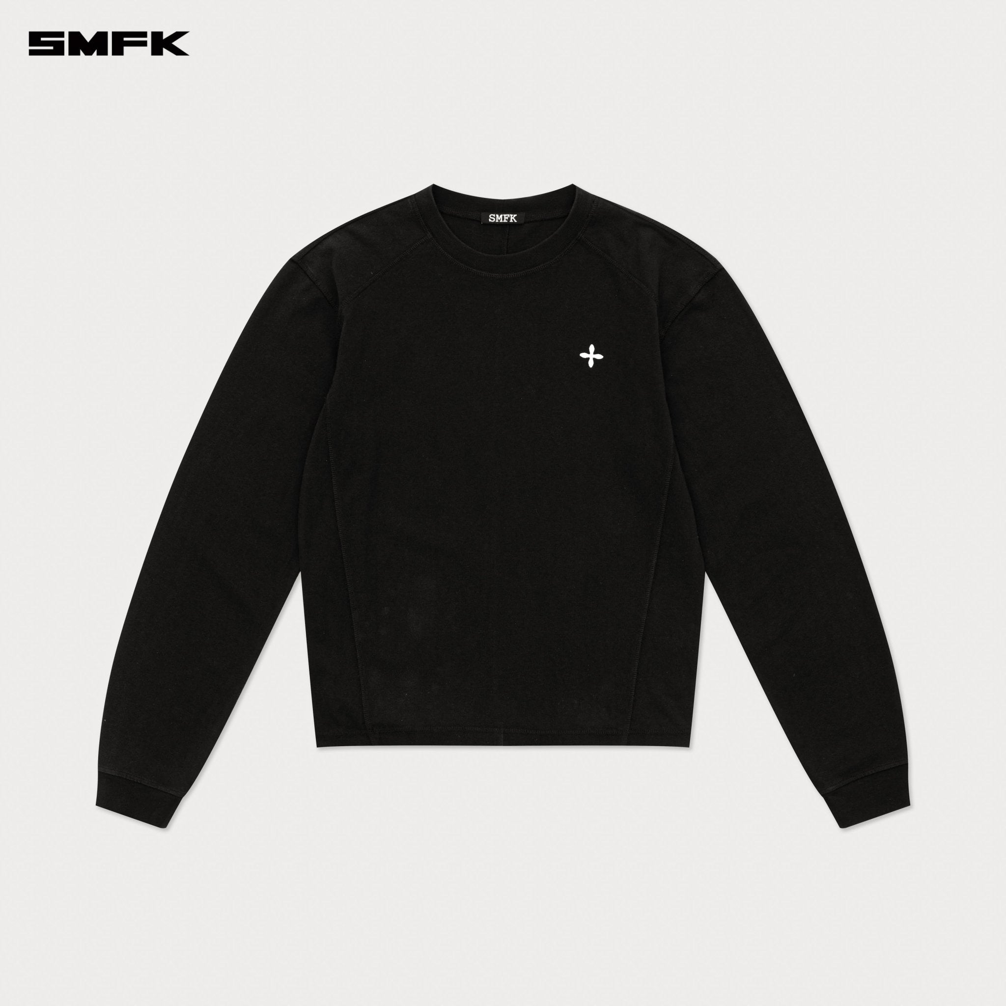 SMFK Compass Designer Sweatshirt In Black | MADAX