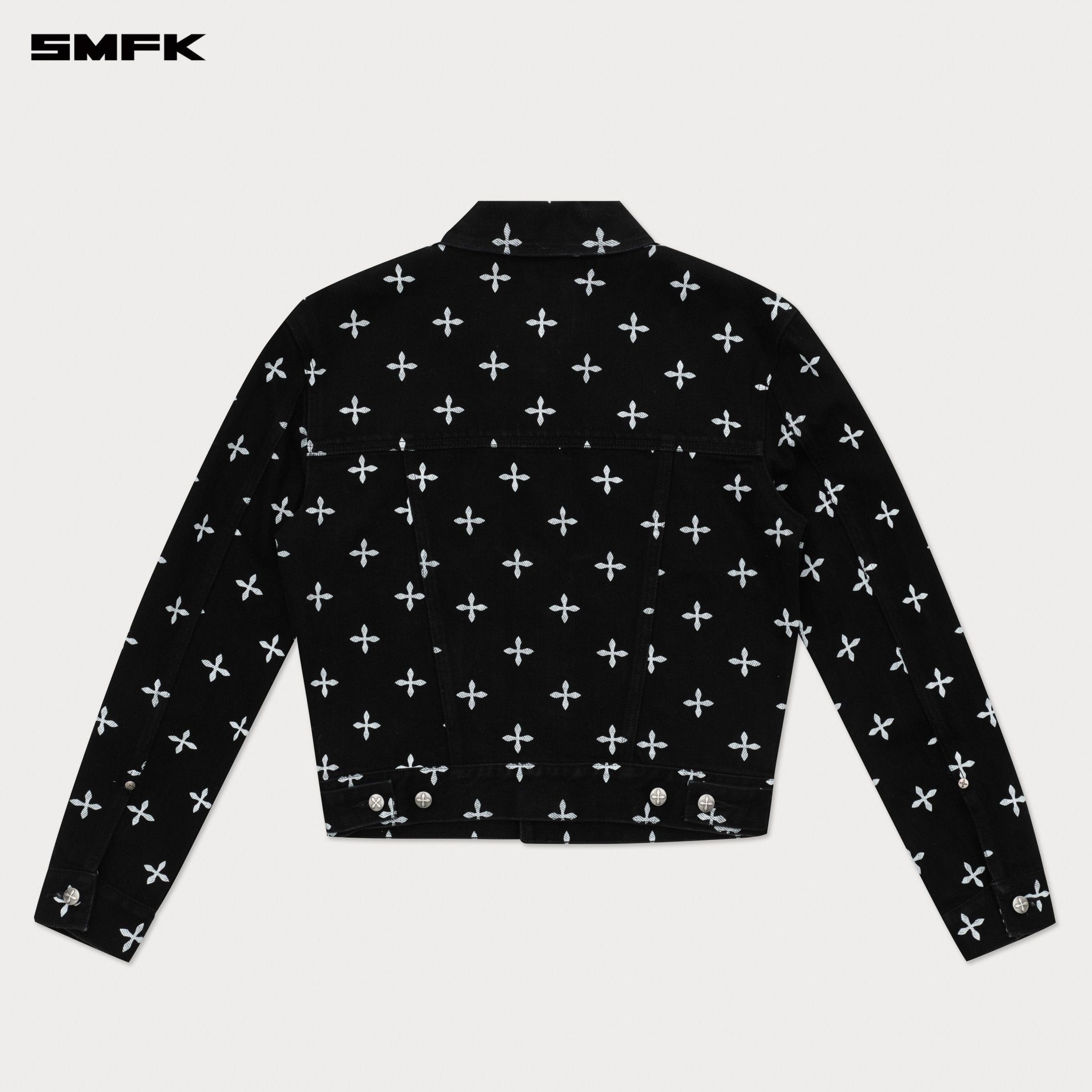 SMFK Compass Garden Denim Jacket In Black | MADAX